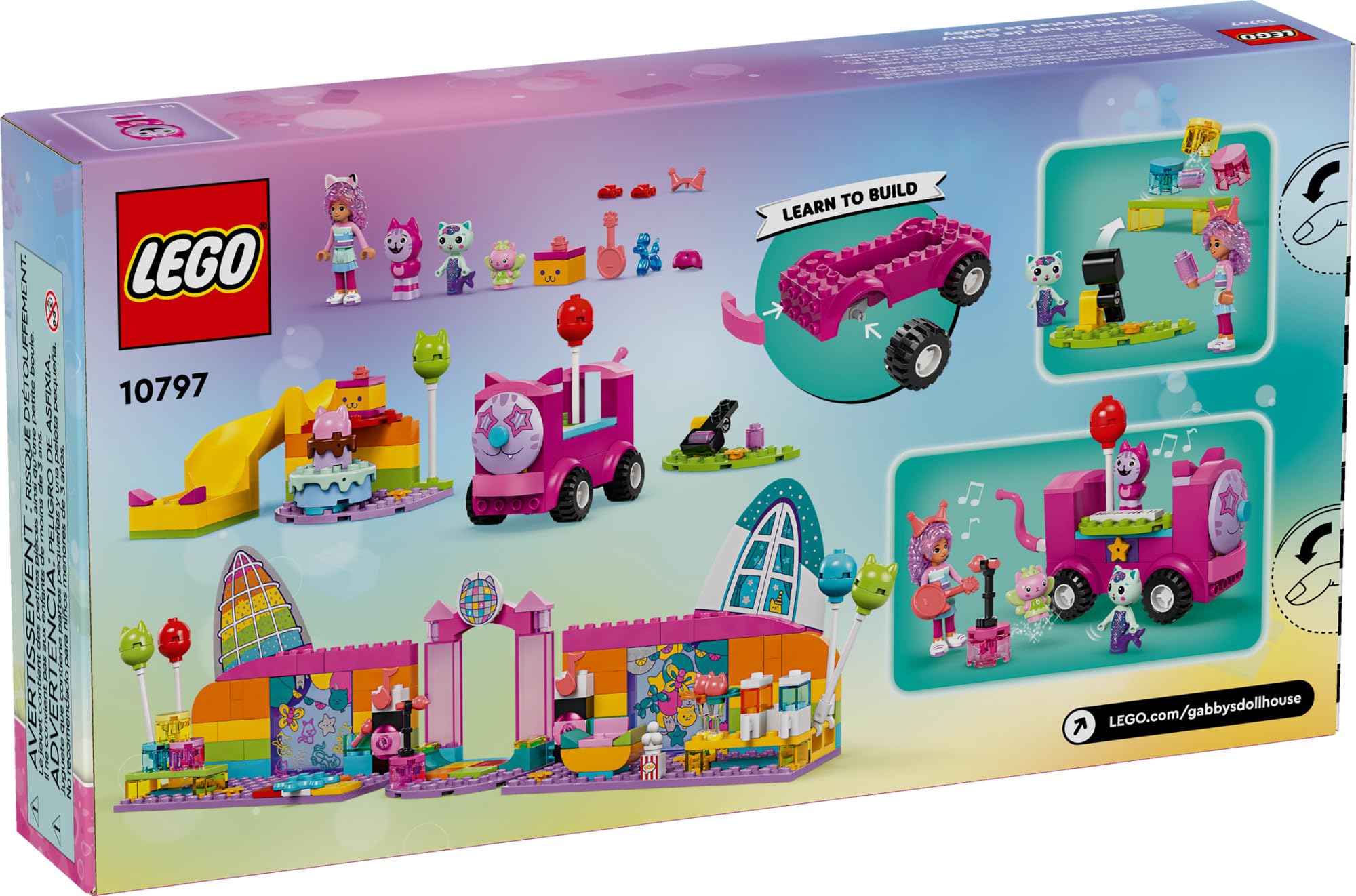 Foto 7 pulgar | Set de Juego Lego Gabby's Dollhouse Gabby's Party Room Disco 10797 - Venta Internacional