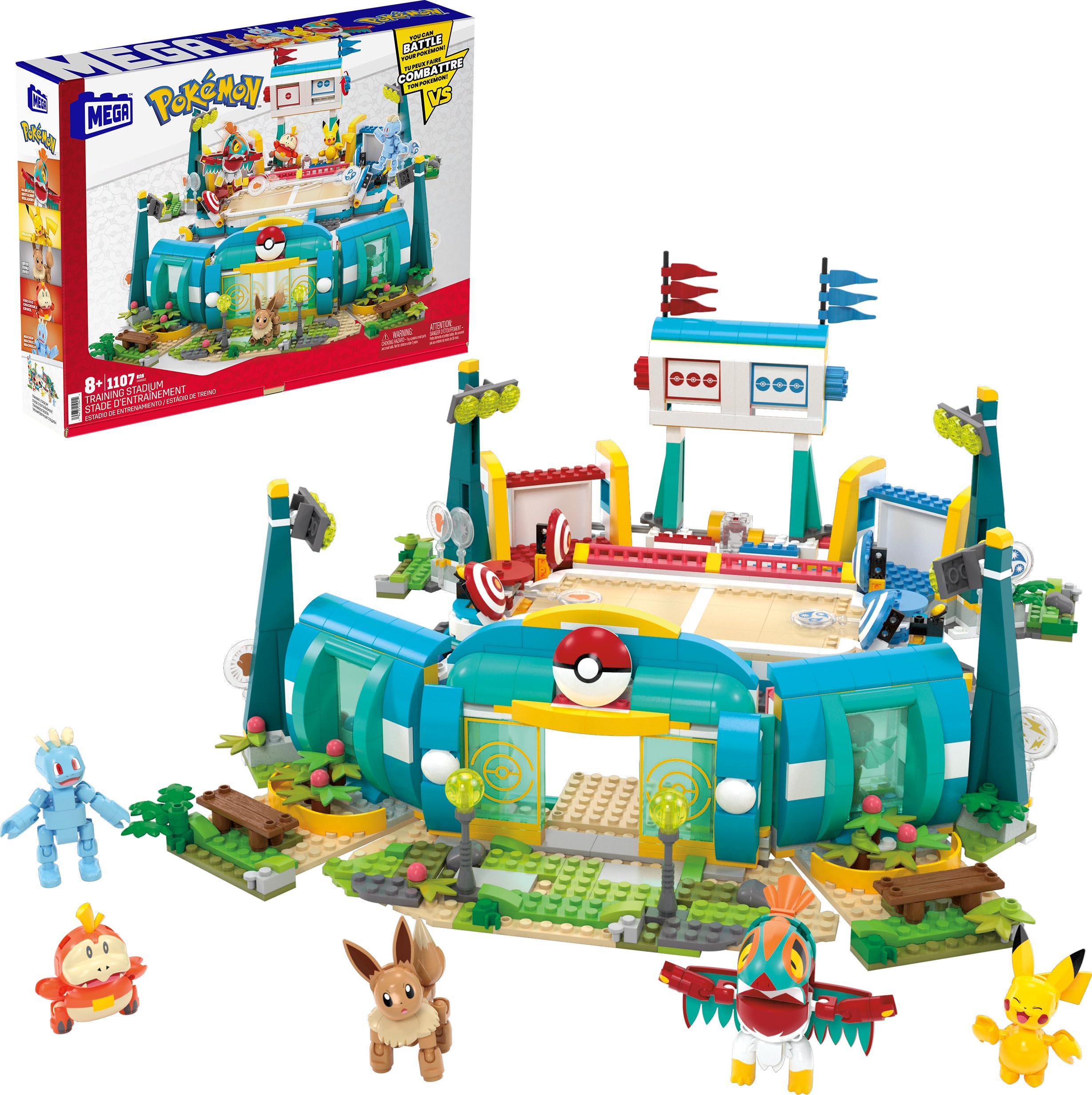 Set de Juguetes de Construcción Mega Pokémon Training Stadium 1101 Piezas - Venta Internacional