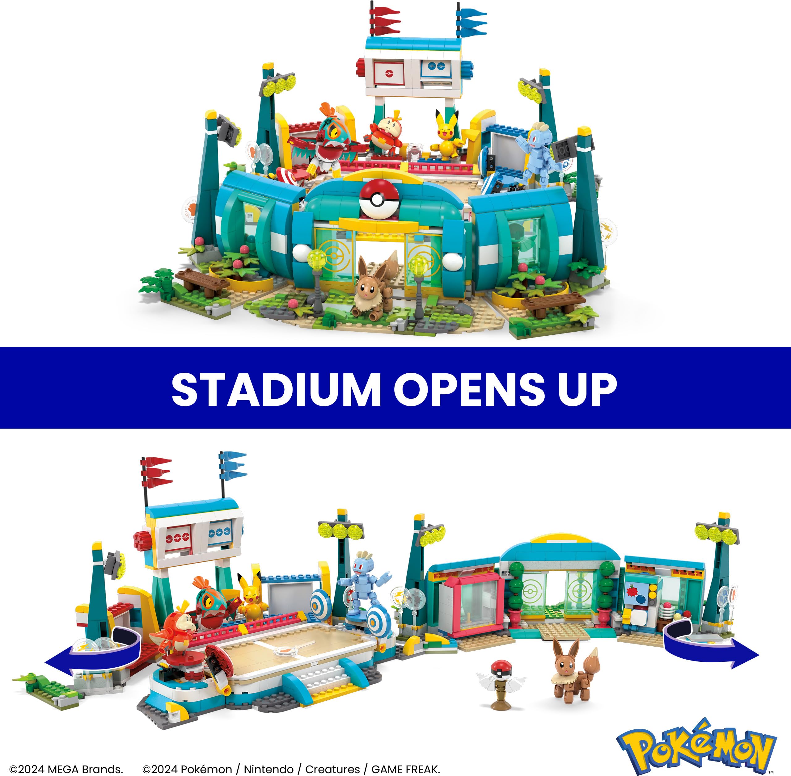 Foto 4 pulgar | Set de Juguetes de Construcción Mega Pokémon Training Stadium 1101 Piezas - Venta Internacional