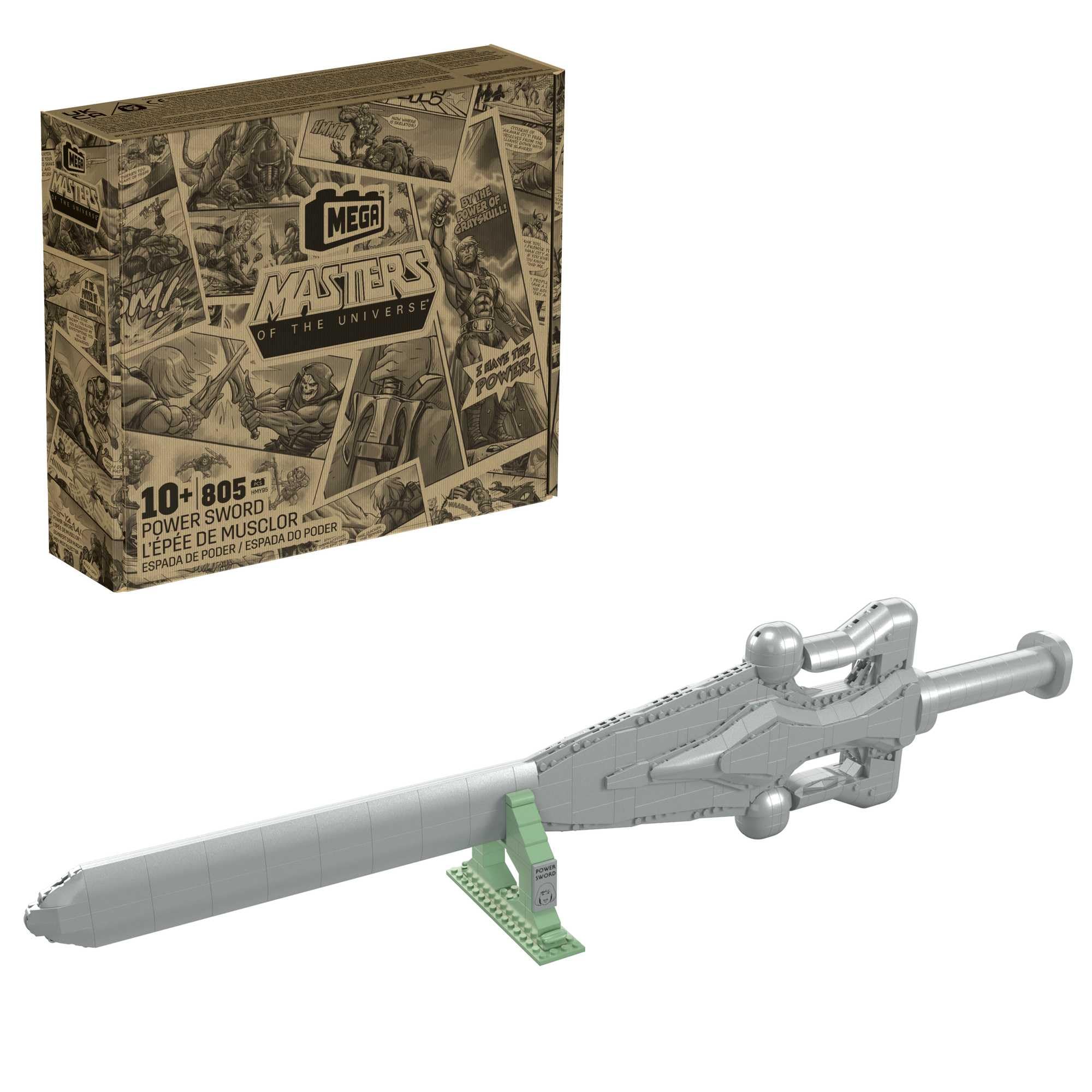Set de Juguetes de Construcción Mega Masters Of The Universe Con Power Sword - Venta Internacional