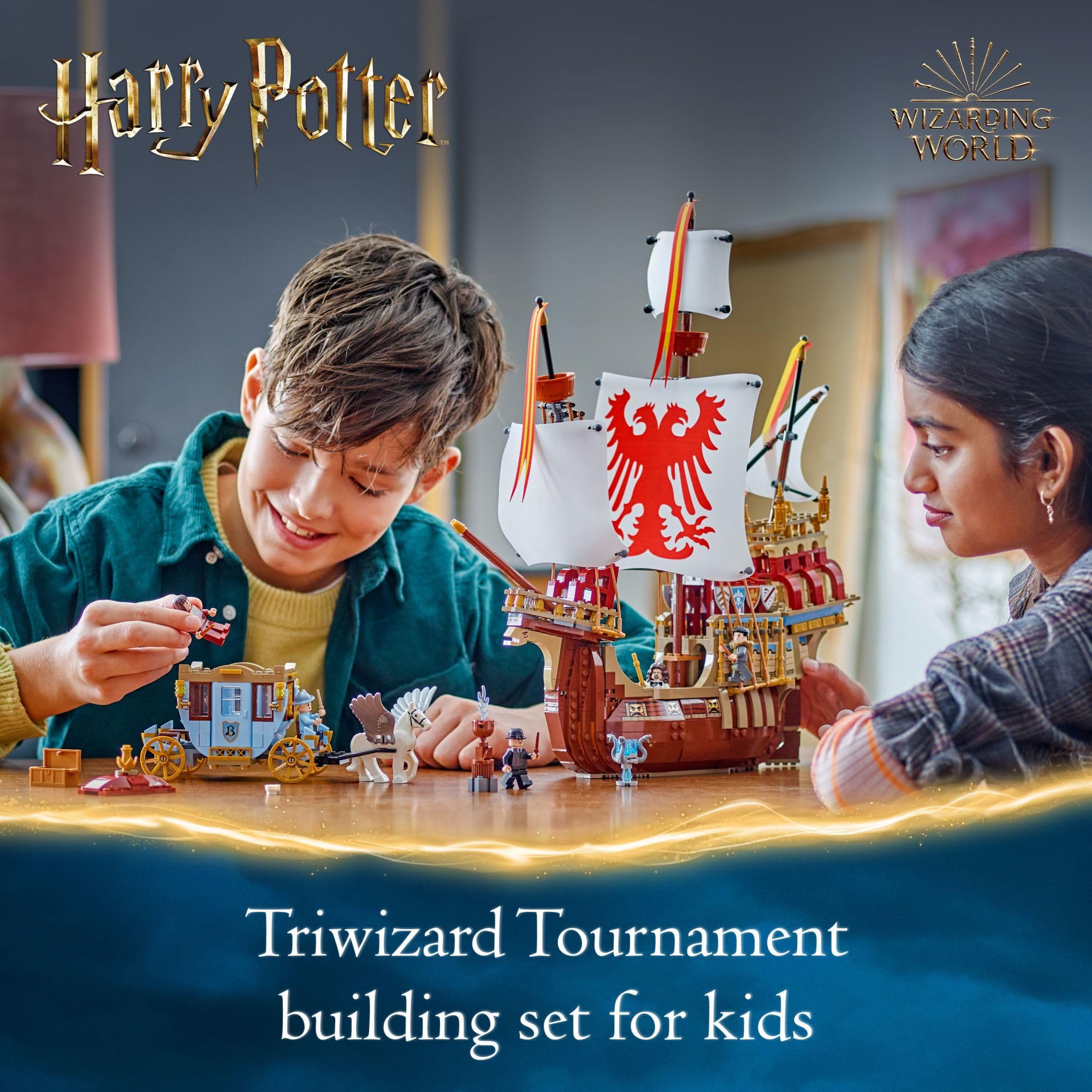 Foto 3 pulgar | Torneo de Tres Magos Harry Potter De Juguete LEGO 76440 Con Barco - Venta Internacional