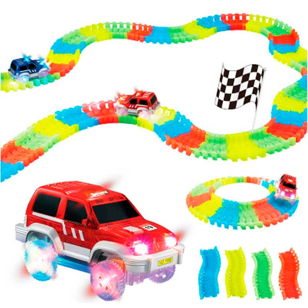 Pista Luminosa y Flexible 128 Piezas Led para Niños - Venta Internacional