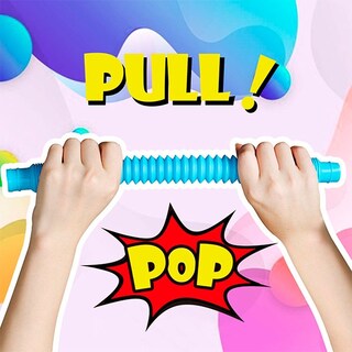 Foto 2 | Juguetes Sensoriales para Niños con TDAH - Tubos de Colores Elásticos - Venta Internacional