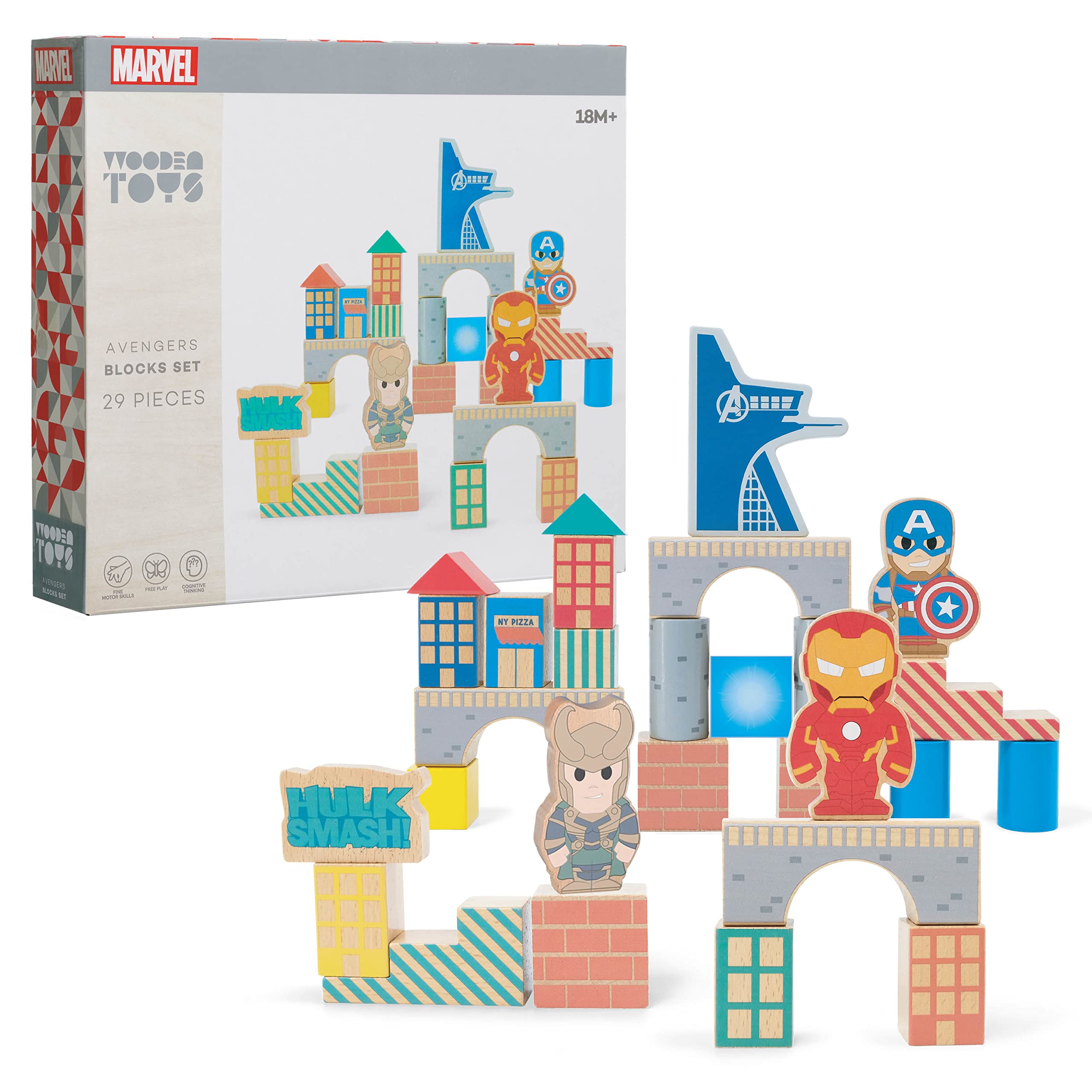 Bloques de Construcción Just Play Disney Marvel Avengers 29 Piezas - Venta Internacional