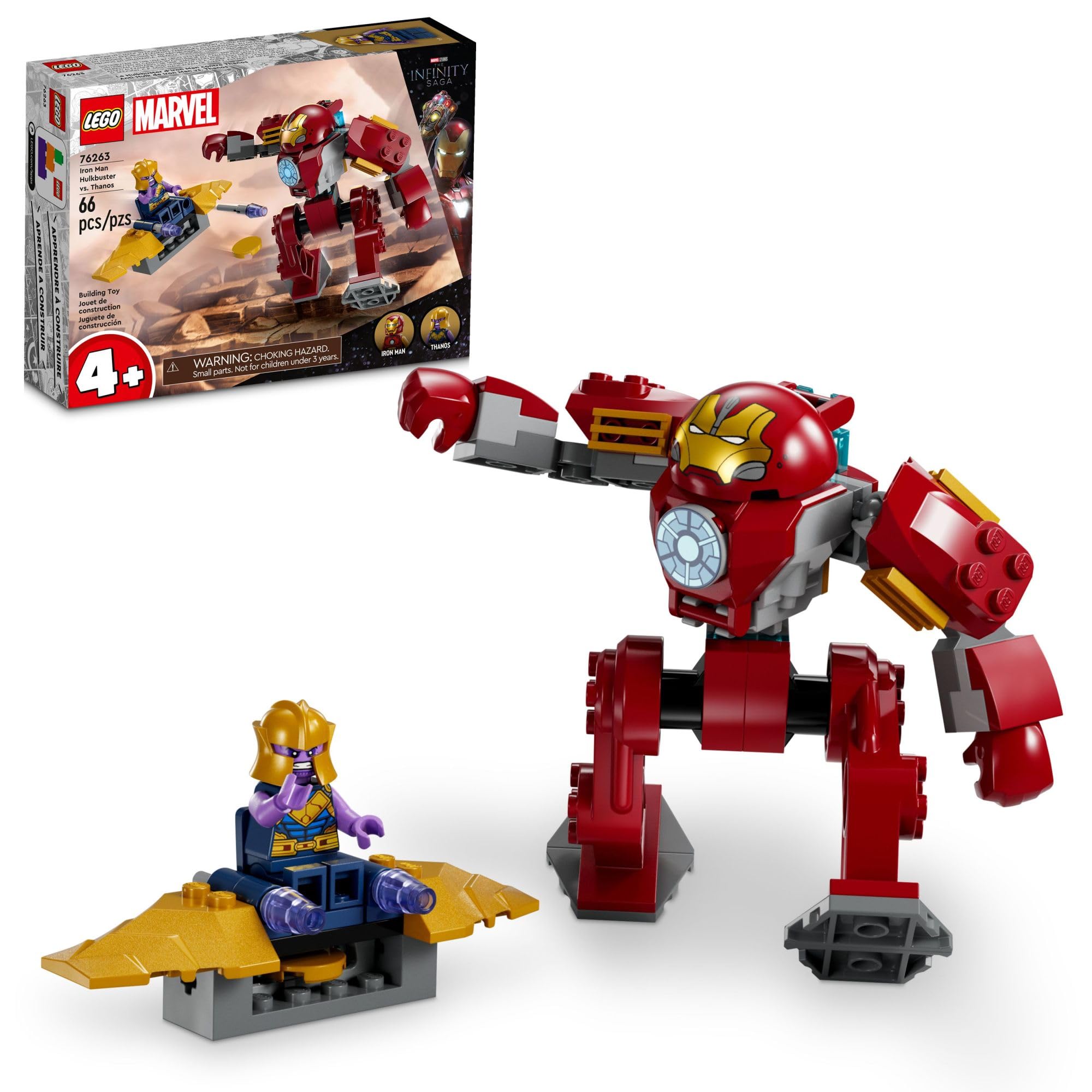 Foto 1 | Set de Juguetes de Construcción Lego Marvel Iron Man Hulkbuster vs Thanos - Venta Internacional