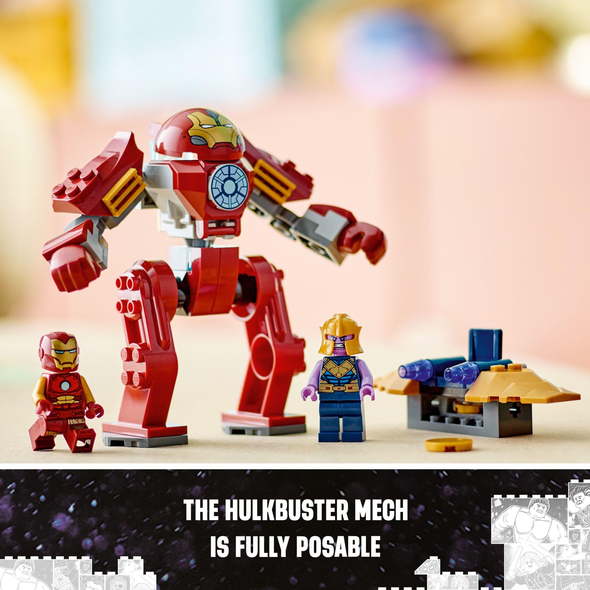 Foto 5 pulgar | Set de Juguetes de Construcción Lego Marvel Iron Man Hulkbuster vs Thanos - Venta Internacional