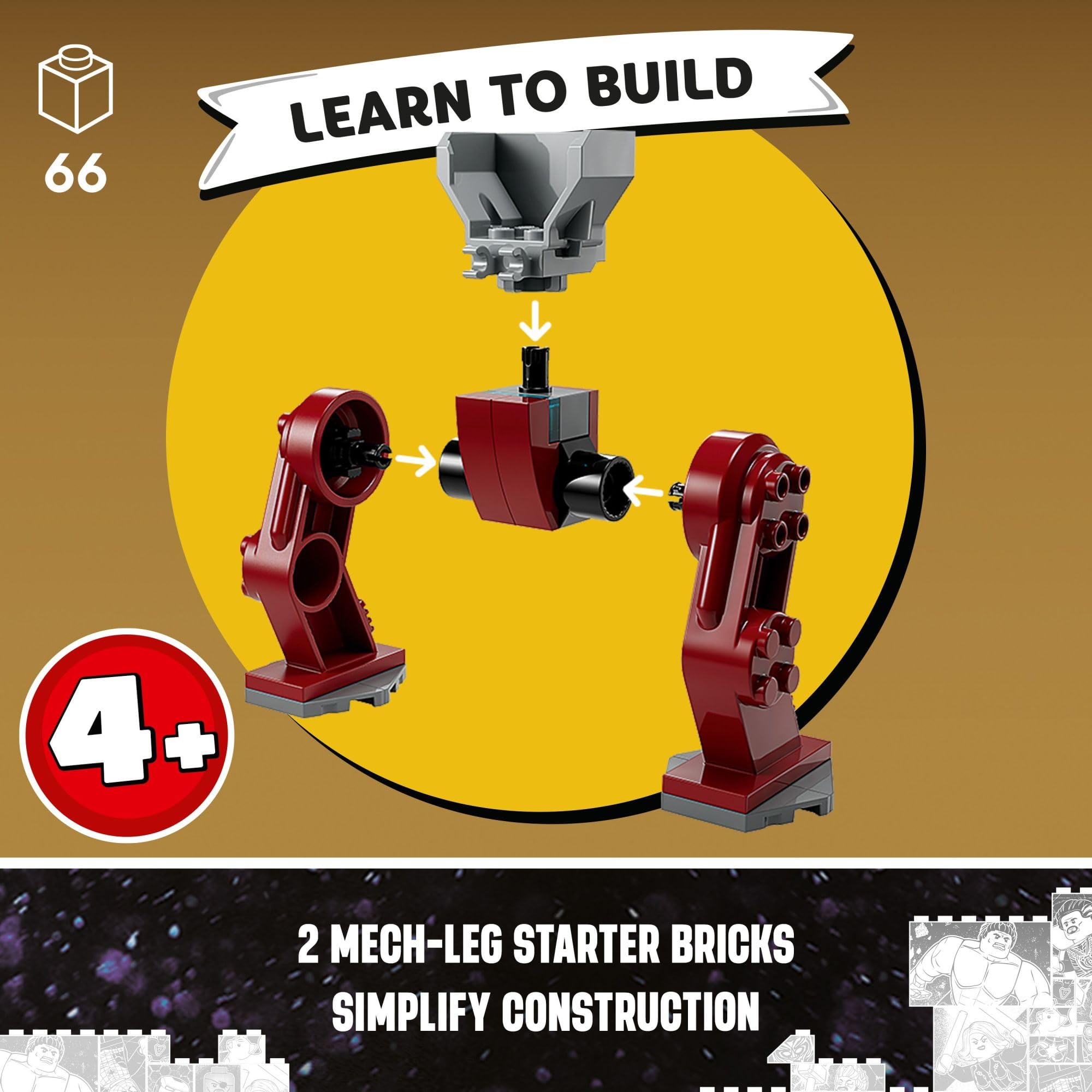 Foto 6 pulgar | Set de Juguetes de Construcción Lego Marvel Iron Man Hulkbuster vs Thanos - Venta Internacional