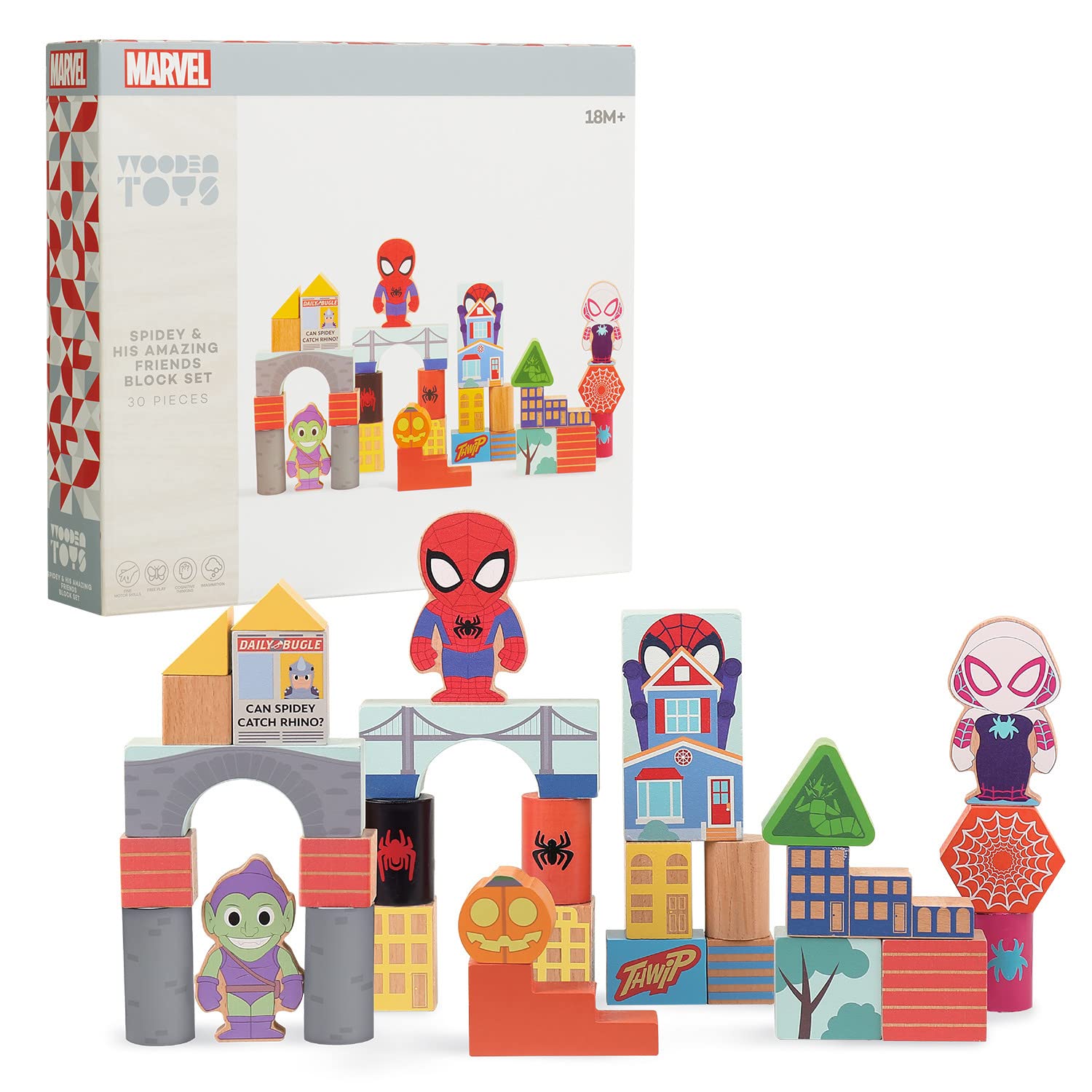 Foto 1 | Set de Bloques de Construcción Just Play Disney Marvel Spidey 18M+ - Venta Internacional