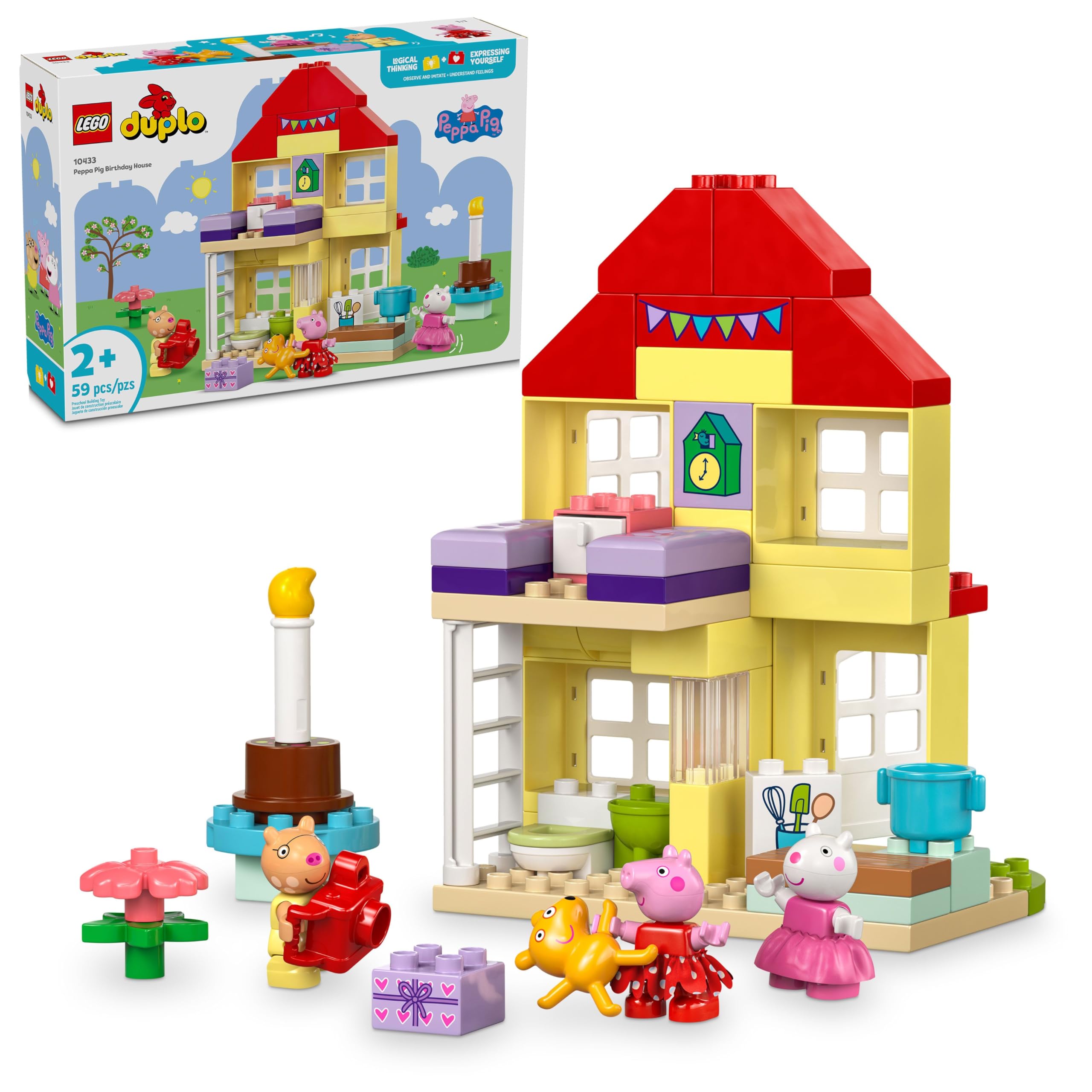 Foto 2 pulgar | Playset LEGO Duplo Casa de Cumpleaños De Peppa Pig 10433 Con 3 Figuras - Venta Internacional