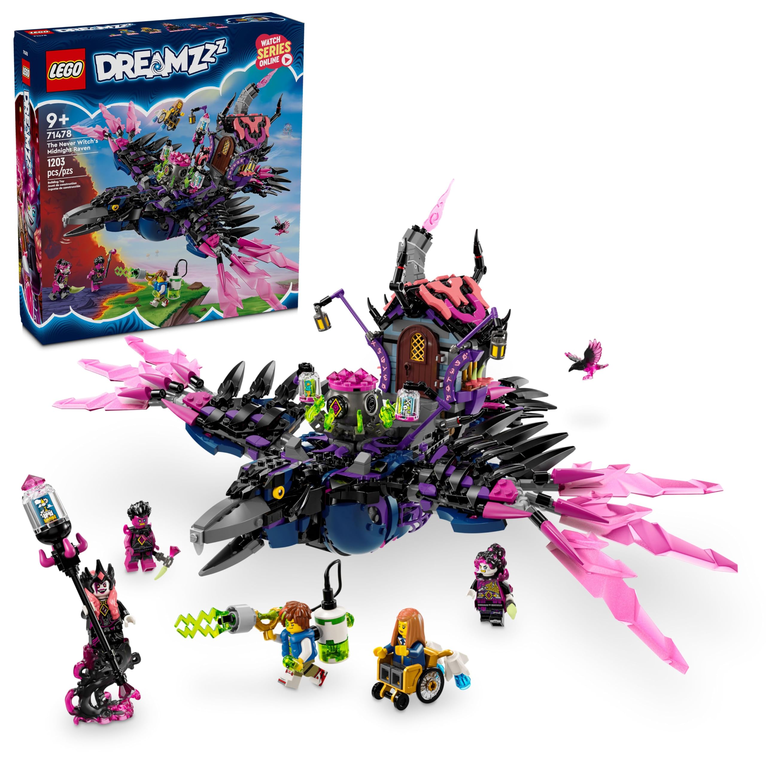 Juguete LEGO Dreamzzz El Cuervo De Medianoche De La Bruja Nunca 71478 - Venta Internacional $3,636