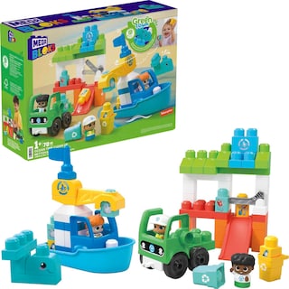Foto 1 | Set de Juguetes con Bloques de Construcción Mega Bloks Fisher-price Green Town - Venta Internacional