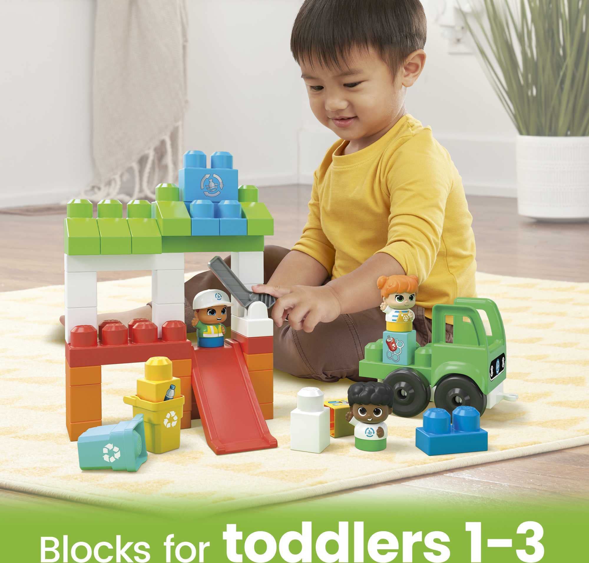 Foto 2 | Set de Juguetes con Bloques de Construcción Mega Bloks Fisher-price Green Town - Venta Internacional