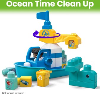 Foto 4 | Set de Juguetes con Bloques de Construcción Mega Bloks Fisher-price Green Town - Venta Internacional