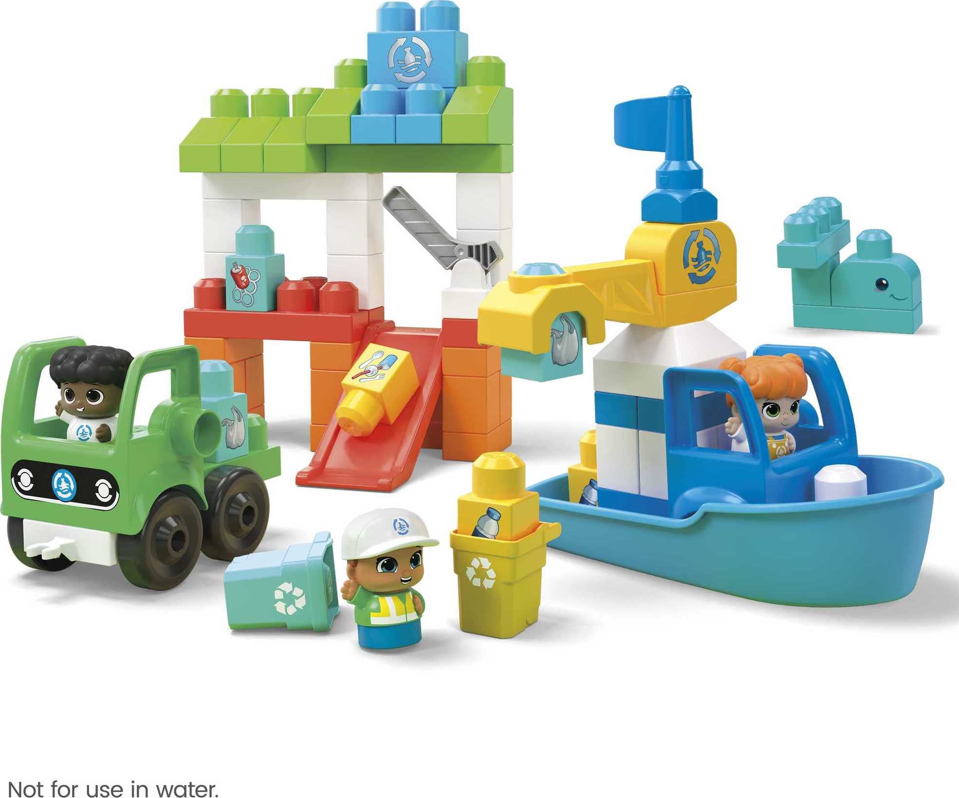 Foto 7 pulgar | Set de Juguetes con Bloques de Construcción Mega Bloks Fisher-price Green Town - Venta Internacional