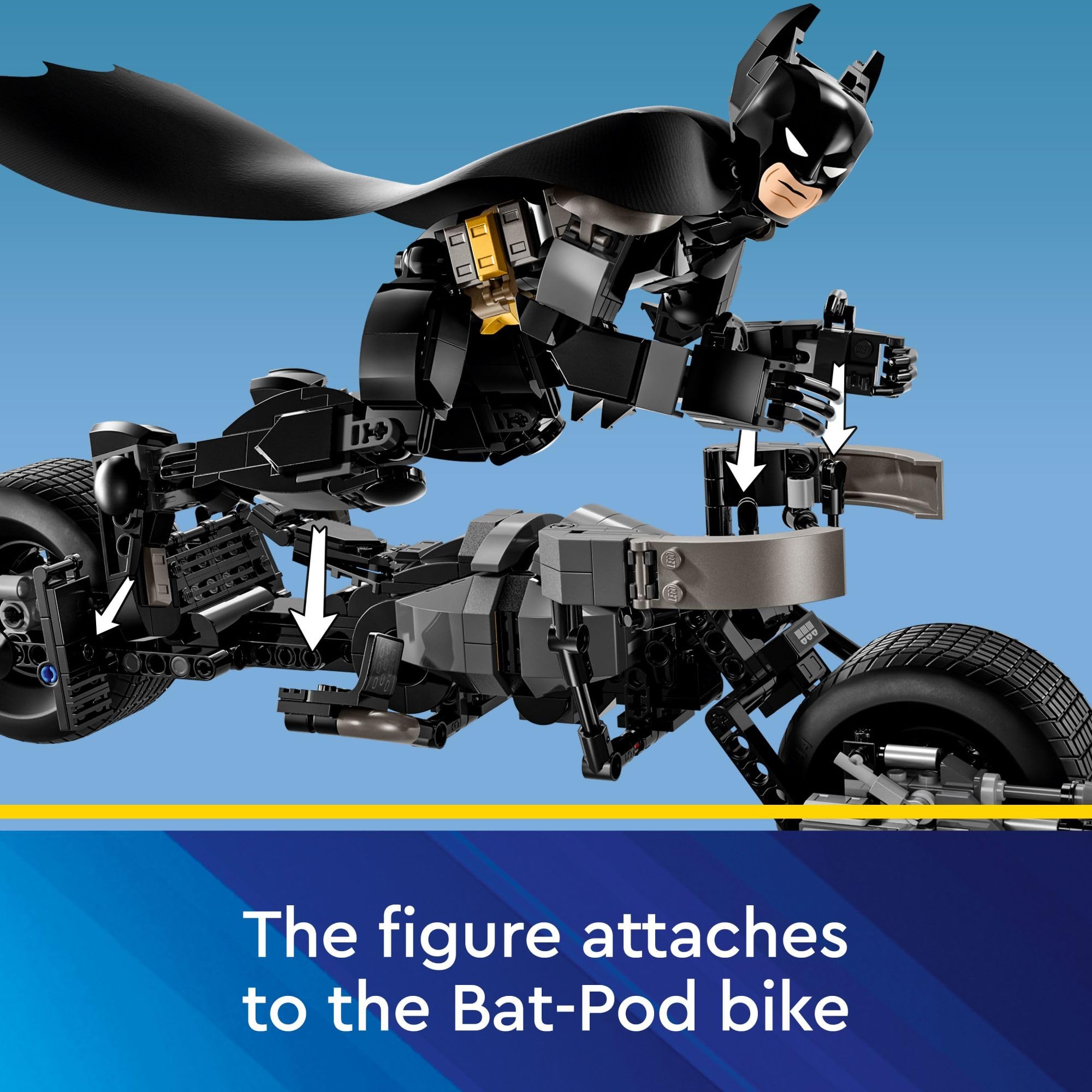 Foto 7 pulgar | Figura de Construcción y Bicicleta Bat-Pod Lego DC Batman 76273 - Venta Internacional