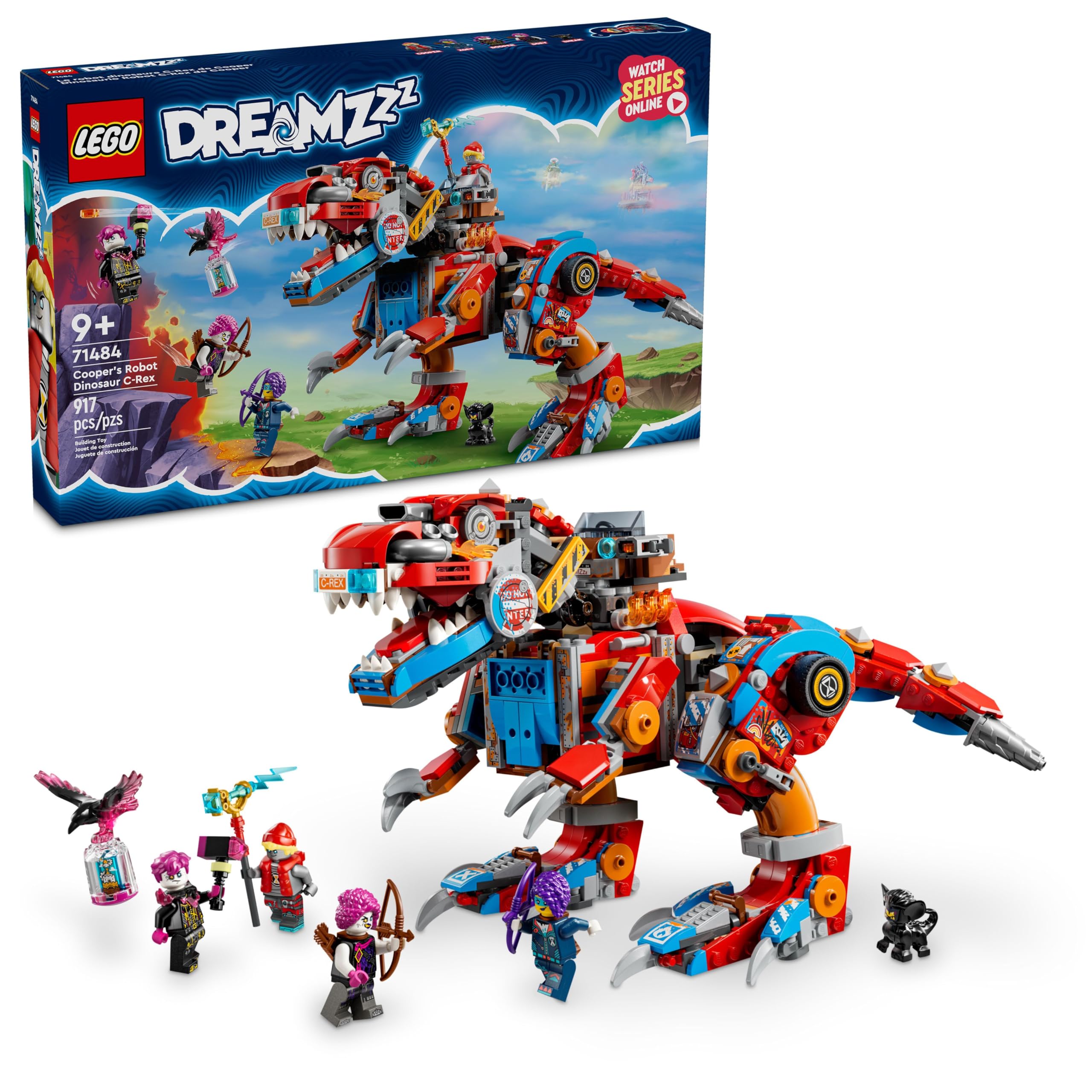 Juguete LEGO Dreamzzz Cooper's Robot Dinosaur C-rex 71484 - Venta Internacional $2,446