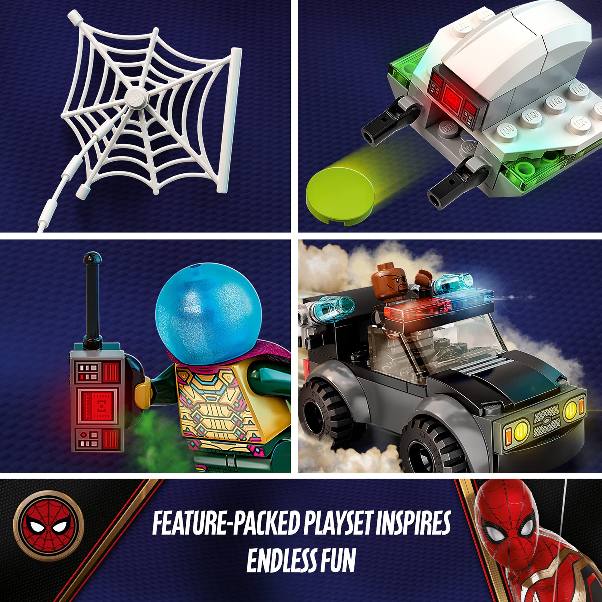 Foto 7 pulgar | Kit de Construcción Lego Marvel Spider-man Contra el Dron de Mysterio - Venta Internacional