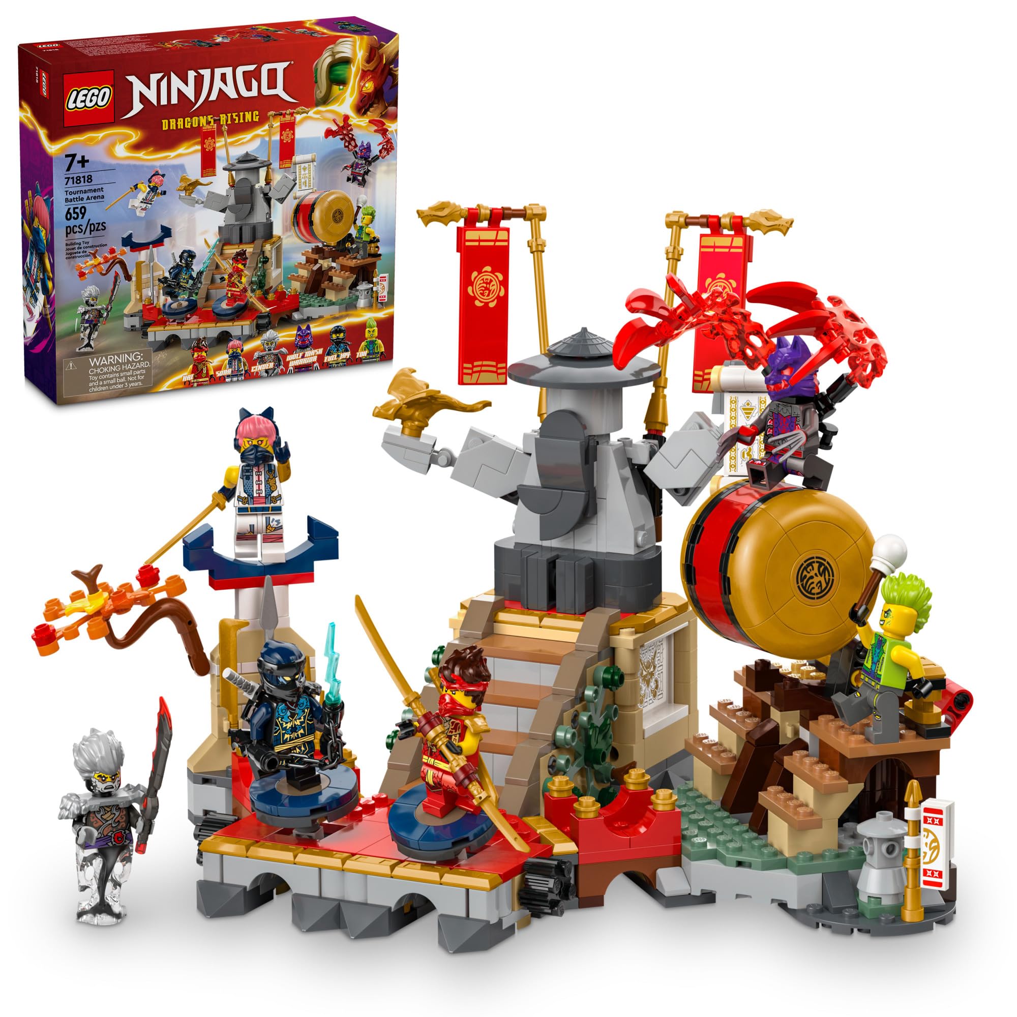 Set de Juego LEGO Ninjago Tournament Battle Arena 71818 Con 6 Minifiguras - Venta Internacional $1,447