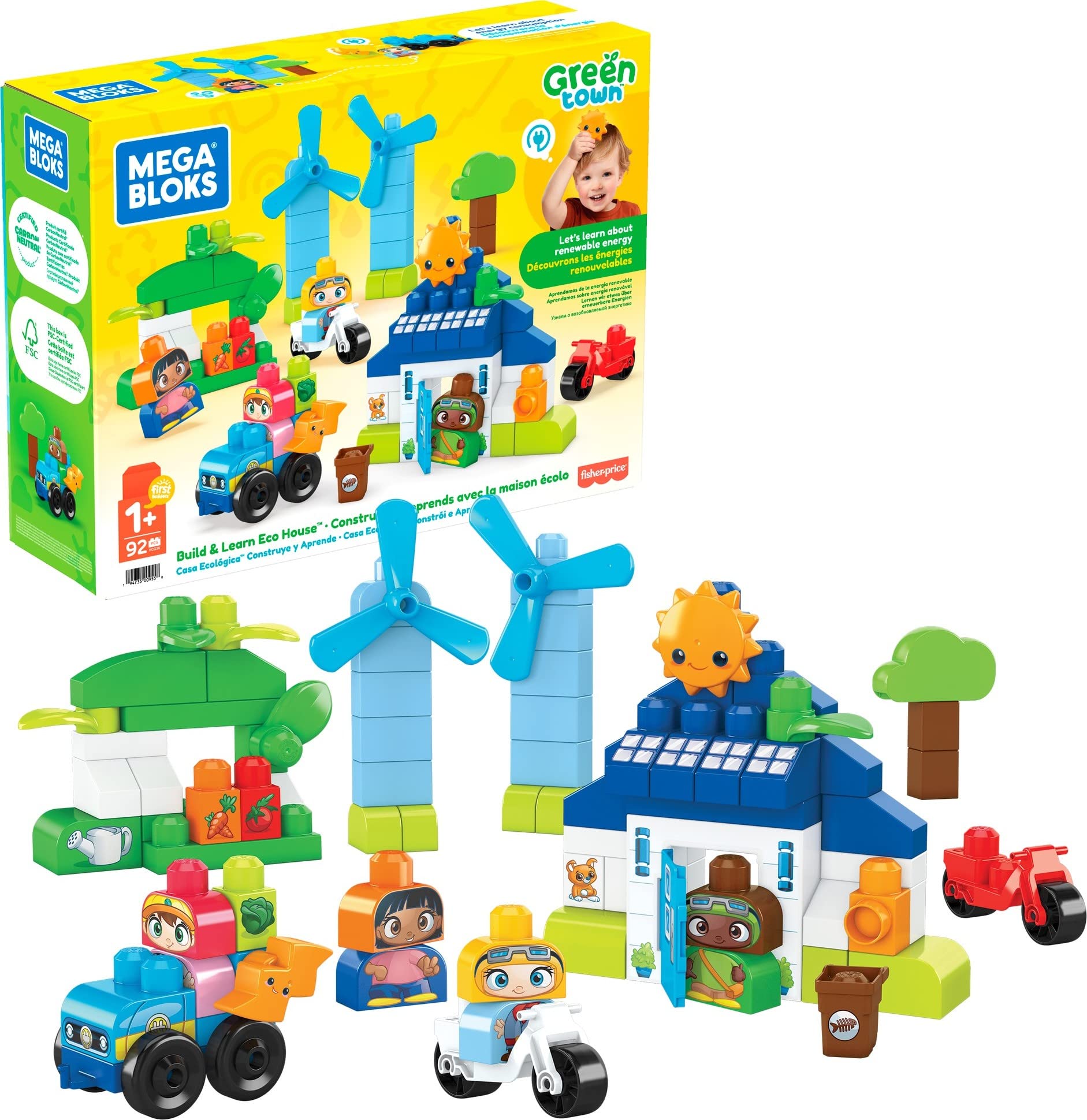 Construyendo una casa ecologica mega bloks green town con cars for tod