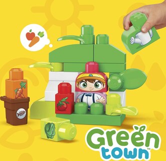 Foto 3 | Set De Juguetes Mega Bloks Fisher-price Toddler Blocks Green Town - Venta Internacional.