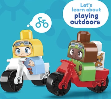Foto 6 | Set De Juguetes Mega Bloks Fisher-price Toddler Blocks Green Town - Venta Internacional.