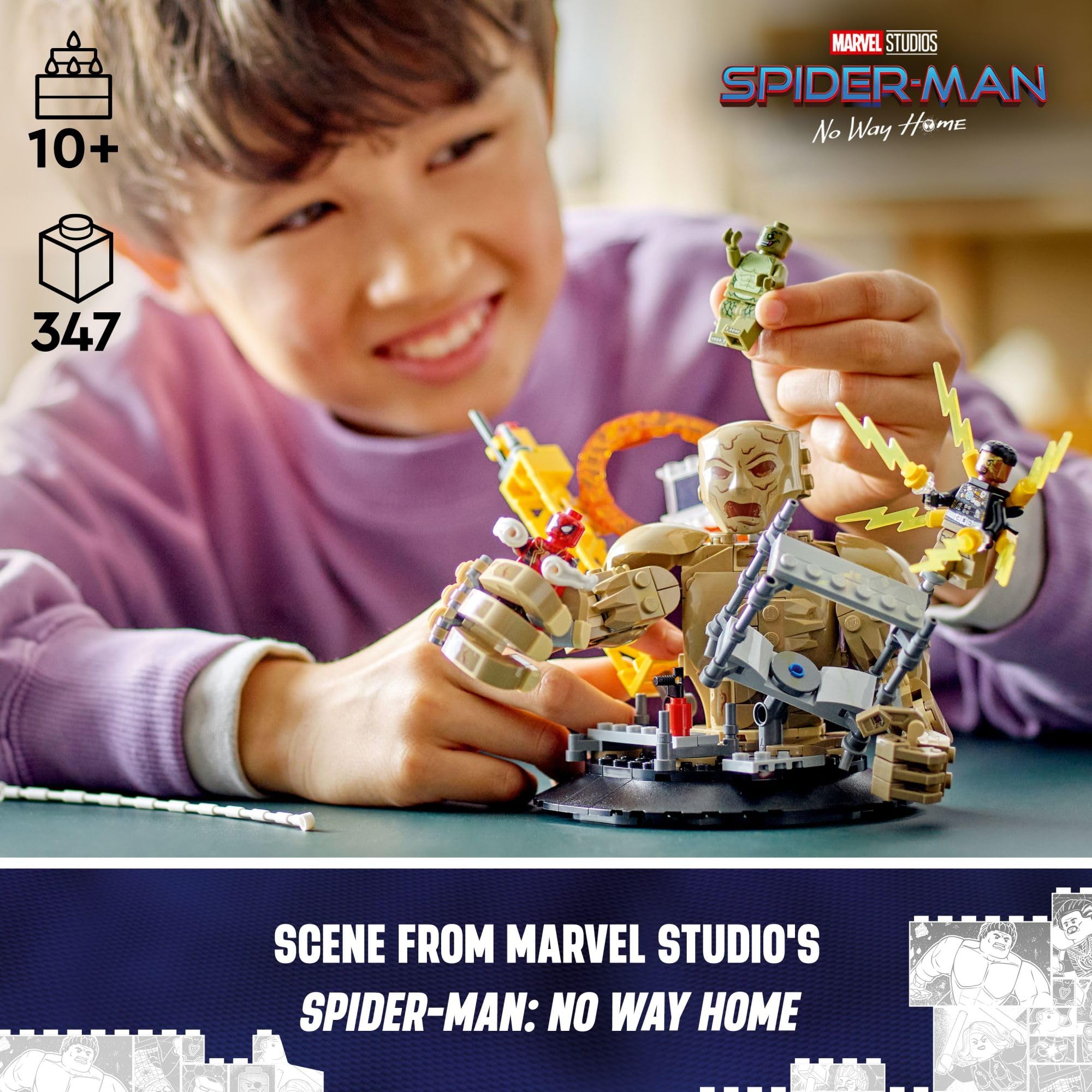 Foto 2 | Set De Juguetes De Construcción Lego Marvel Spider-man Vs. Sandman 76280 - Venta Internacional.