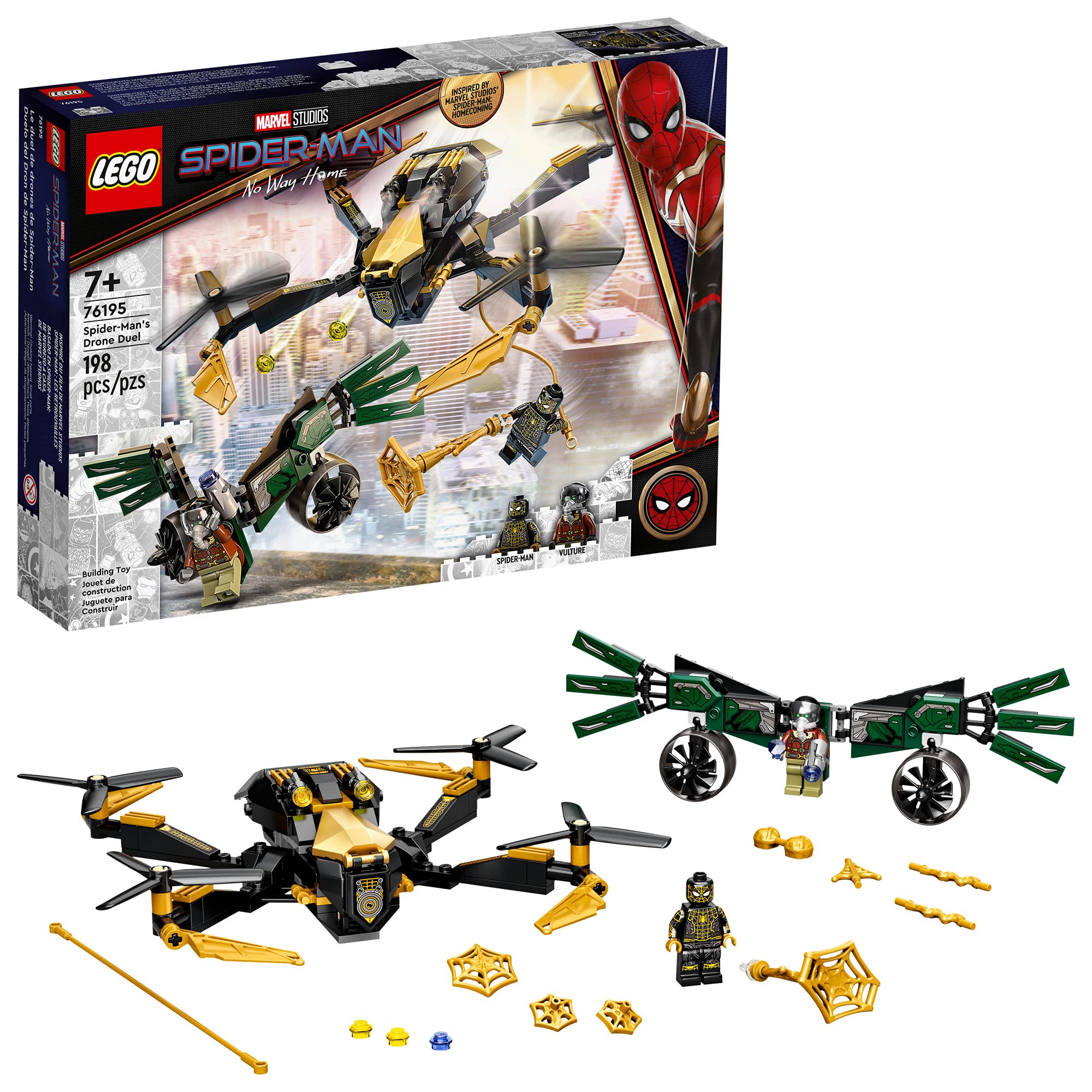 Kit De Construcción Lego Marvel Spider-man's Drone Duel 76195 - Venta Internacional.