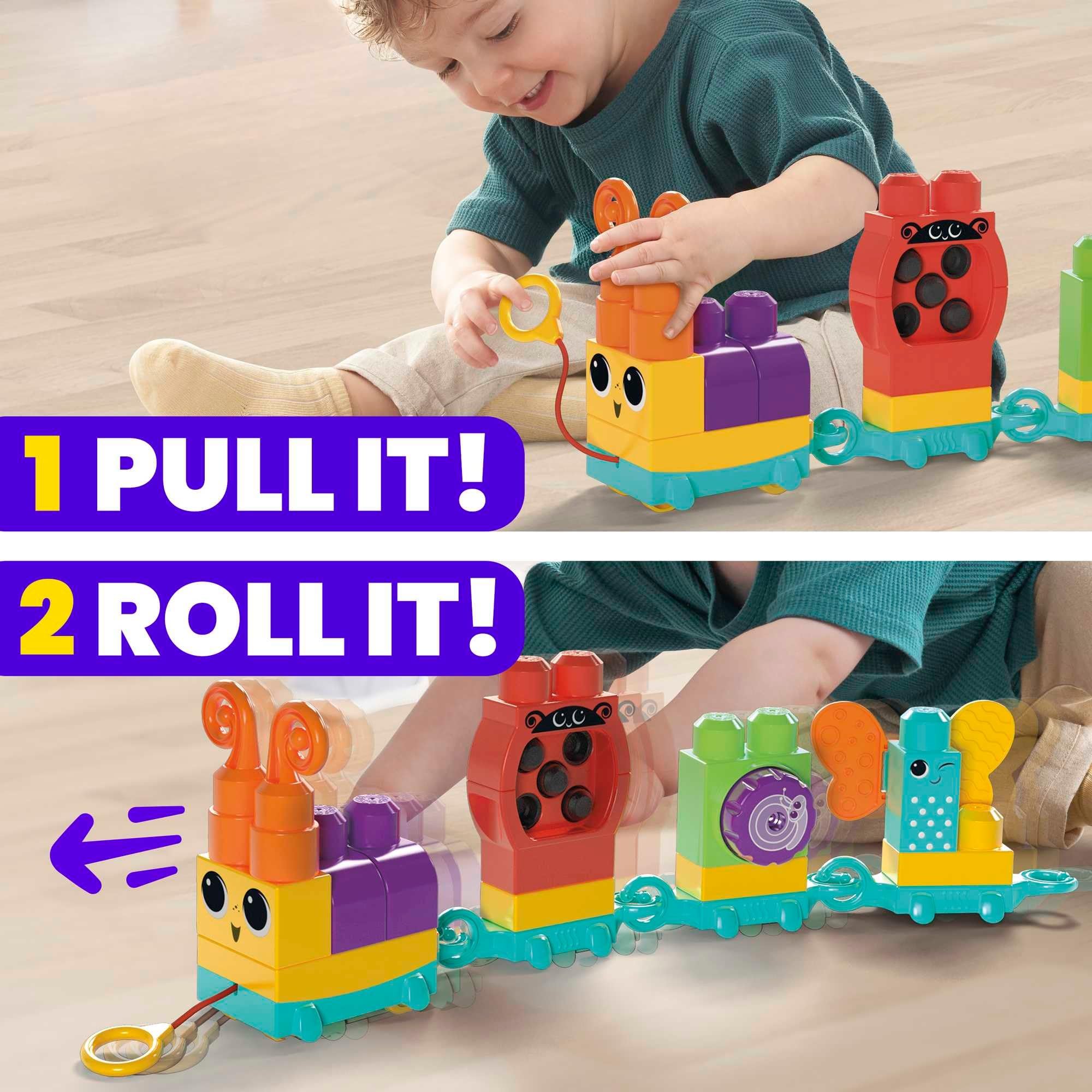 Foto 5 pulgar | Juego De Juguetes Building Blocks Mega Bloks Move 'n Groove Caterpillar Train, 24 Piezas, Más De 1 Año - Venta In