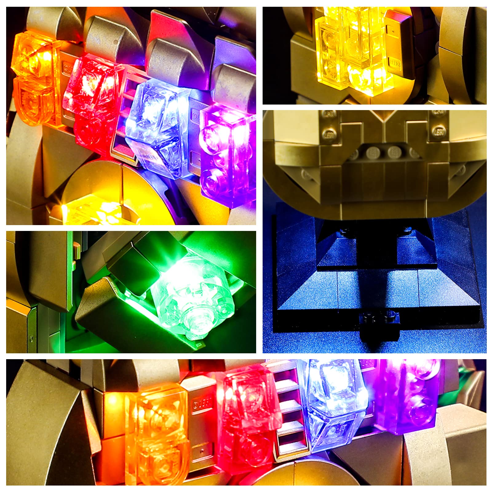 Foto 5 pulgar | Kit De Luces Led Yeabricks Para Lego Marvel Infinity Gauntlet 76191 - Venta Internacional.