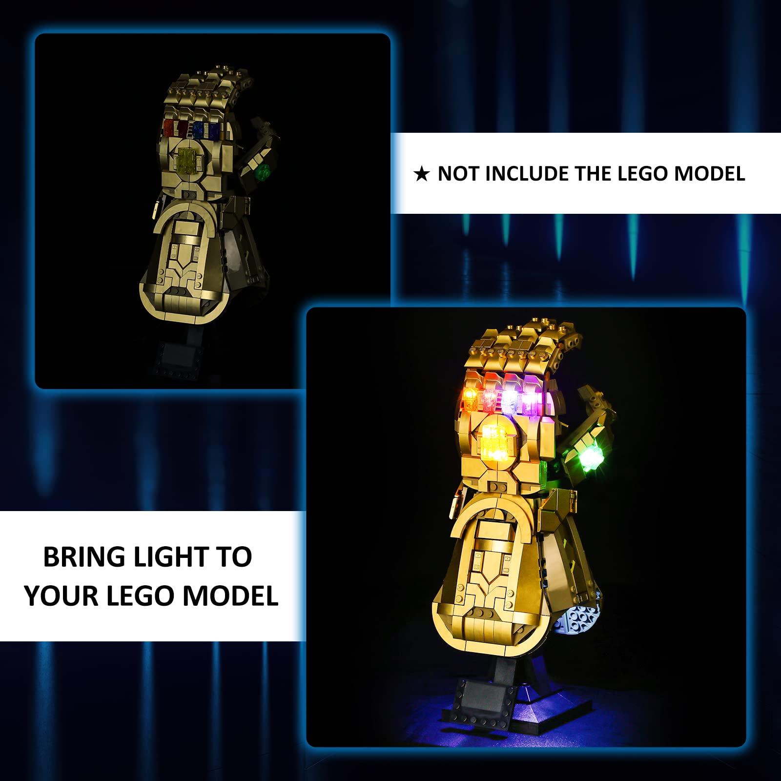 Foto 7 pulgar | Kit De Luces Led Yeabricks Para Lego Marvel Infinity Gauntlet 76191 - Venta Internacional.