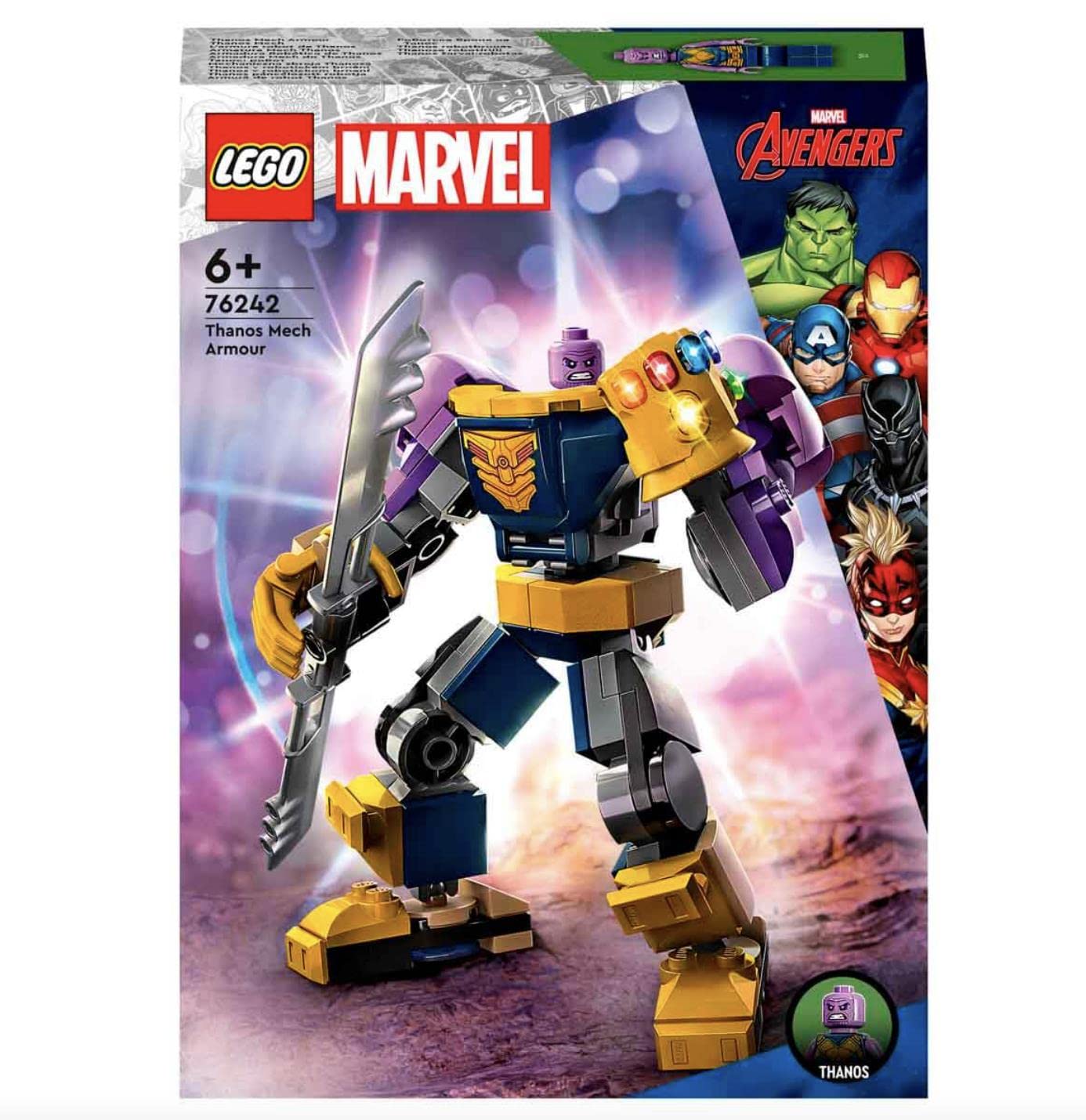 Foto 3 pulgar | Juguete de Construcción Lego Marvel Mechanical Thanos Armor 76242 - Venta Internacional