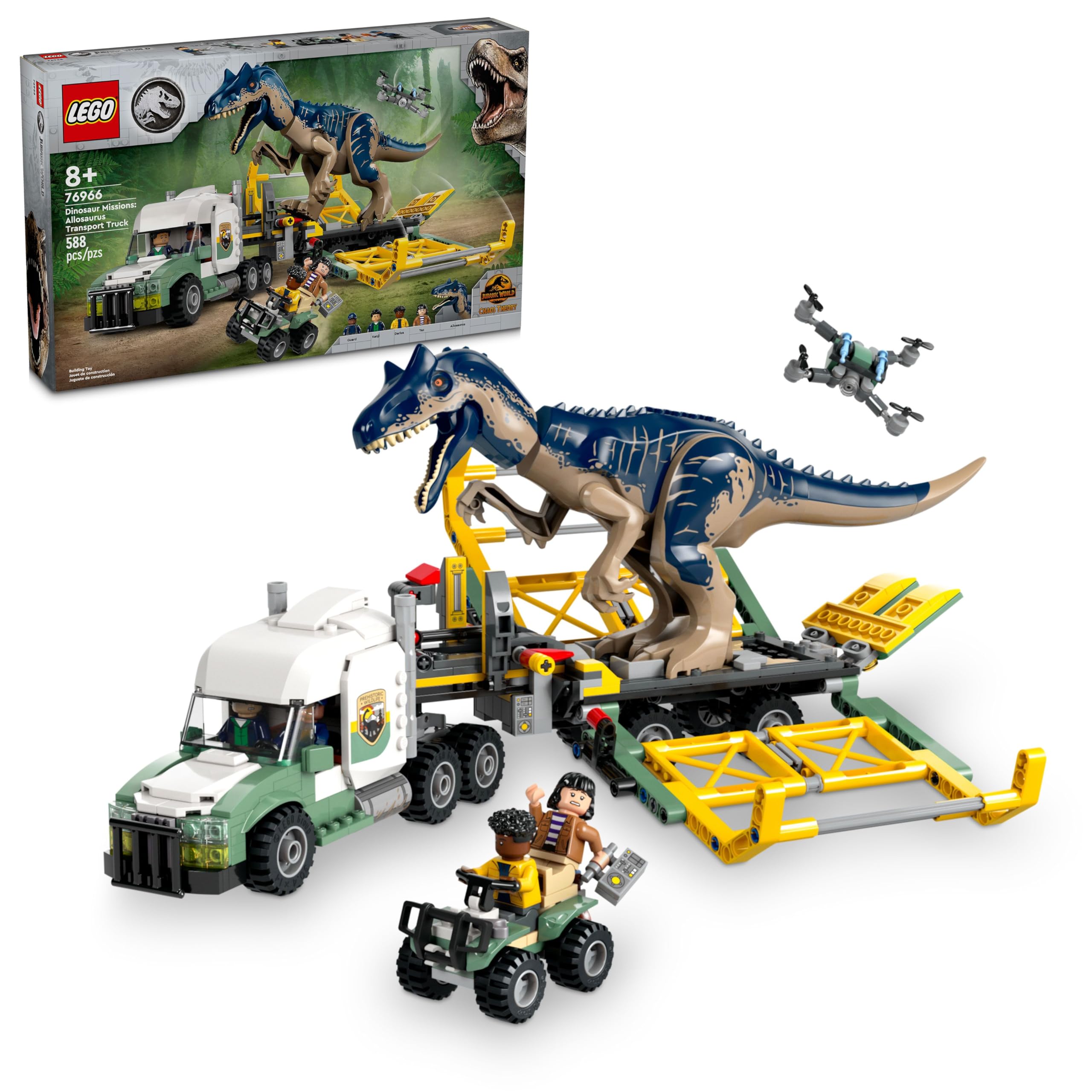 Camión Allosaurus De Juguete Lego Jurassic World Dinosaur Missions - Venta Internacional.