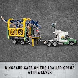 Foto 4 | Camión Allosaurus De Juguete Lego Jurassic World Dinosaur Missions - Venta Internacional.