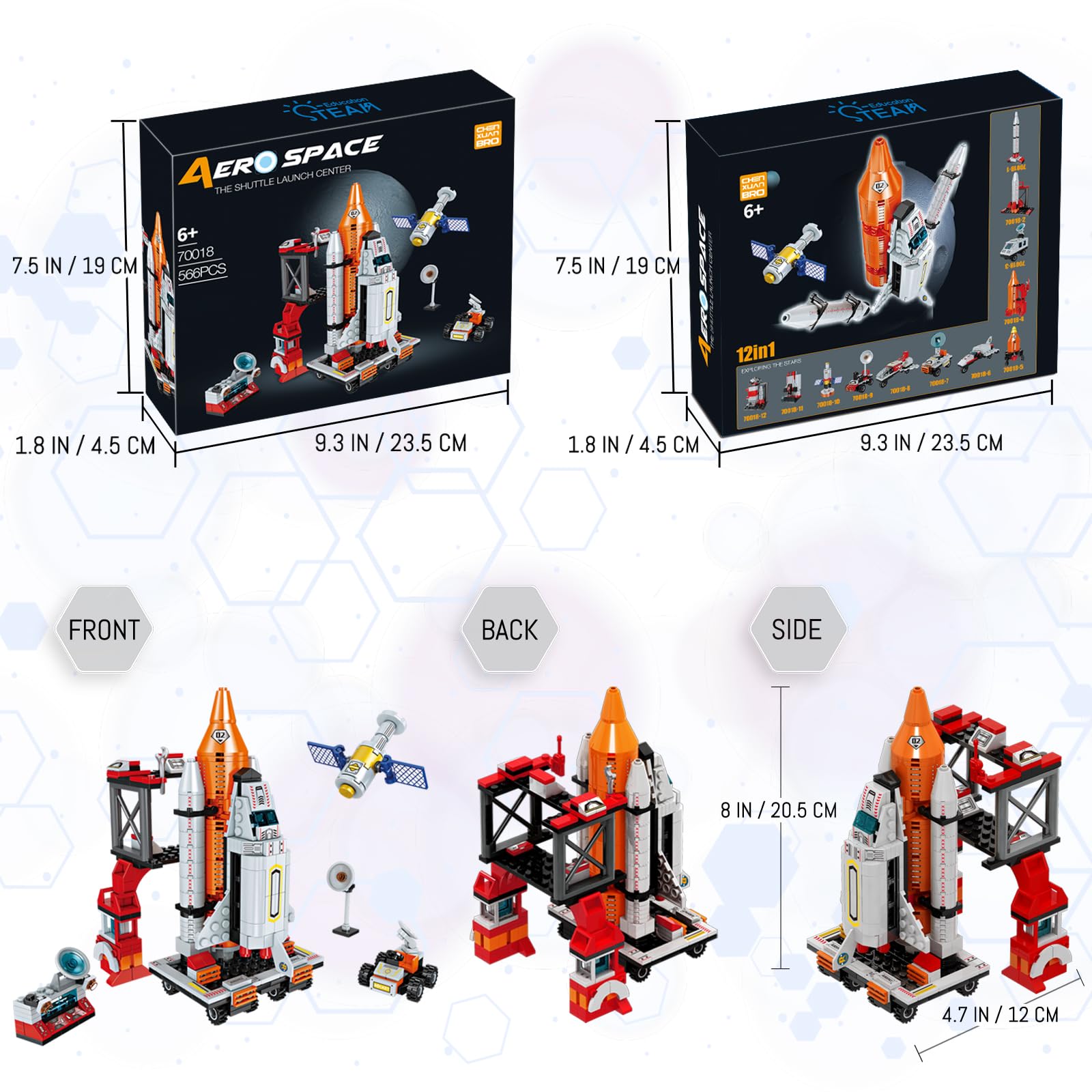 Foto 4 | Set de Bloques de Construcción Chenxuanbro Space Exploration Shuttle - Venta Internacional