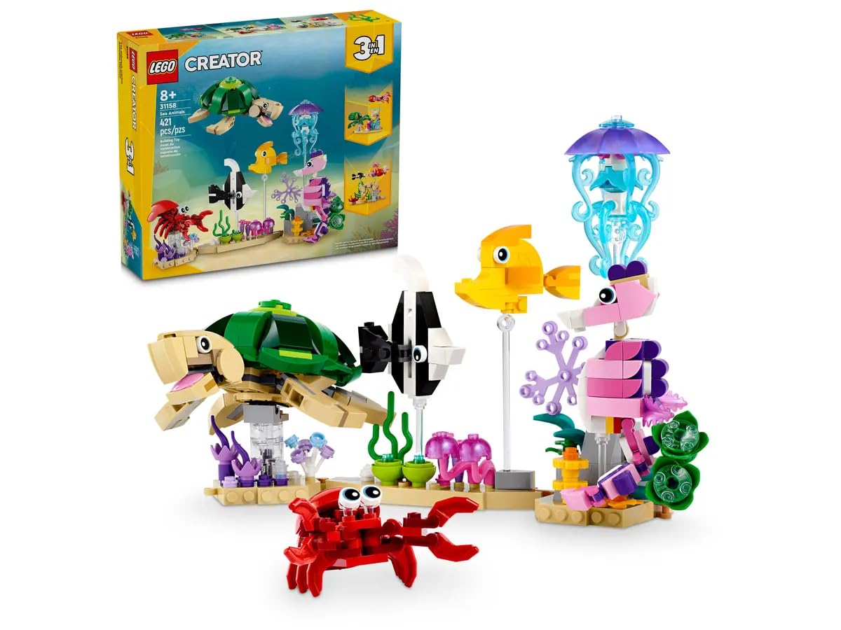 Bloques De Construcción Lego 31158 Sea Animals 421 Piezas - Venta Internacional.