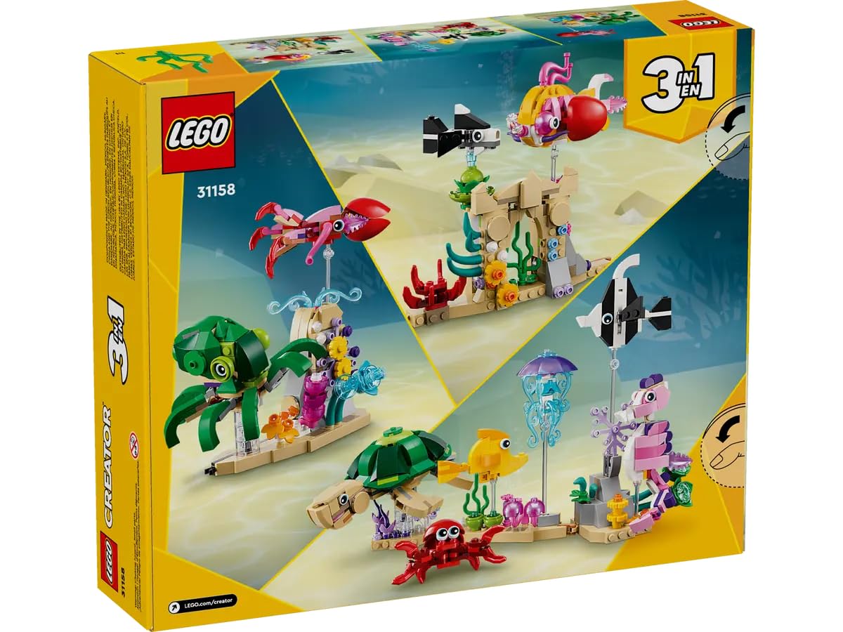 Foto 2 | Bloques De Construcción Lego 31158 Sea Animals 421 Piezas - Venta Internacional.