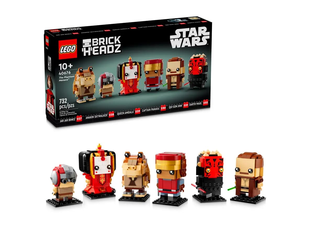 Set De Construcción Lego Star Wars 40676 La Amenaza Fantasma 6 Brickheadz - Venta Internacional.