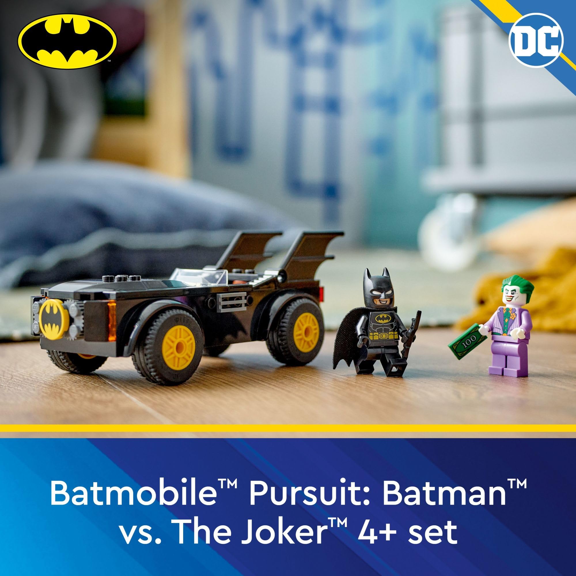 Foto 3 pulgar | Juguete De Construcción Lego Dc Batmobile Pursuit Batman Vs The Joker - Venta Internacional.