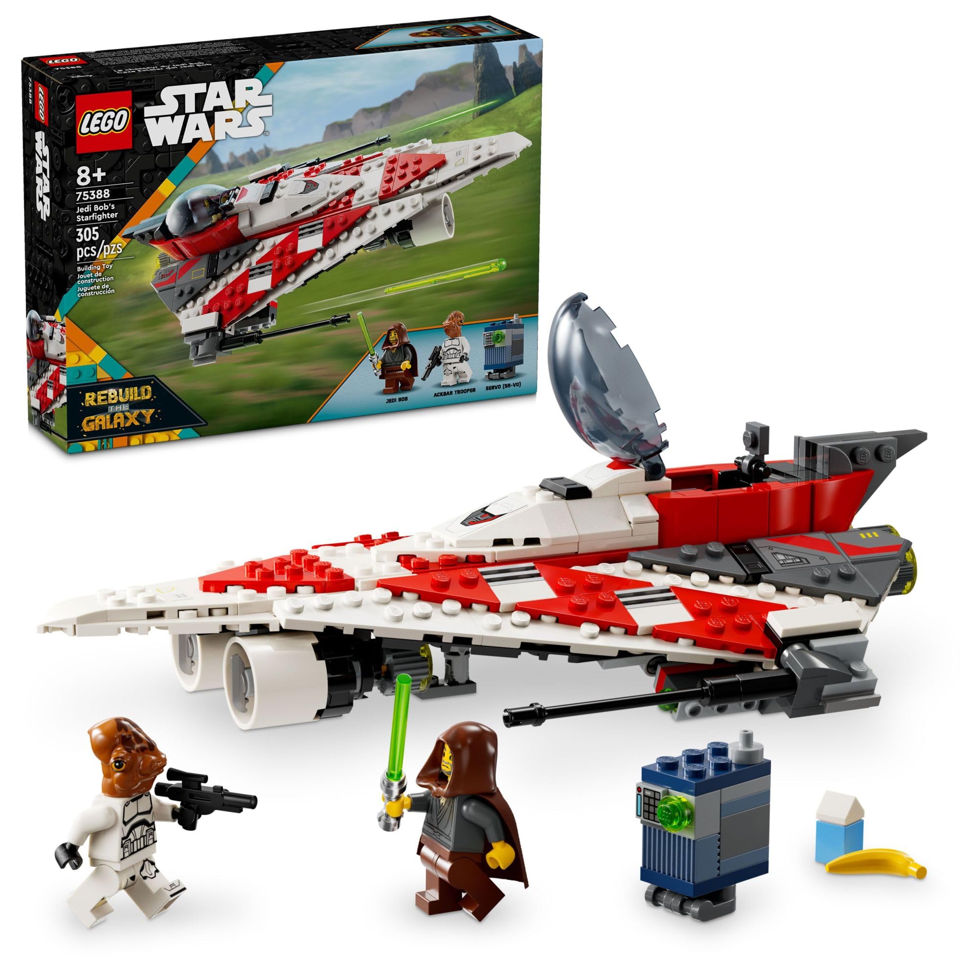 Vehículo De Juguete Lego Star Wars Jedi Bob's Starfighter 75388 - Venta Internacional.