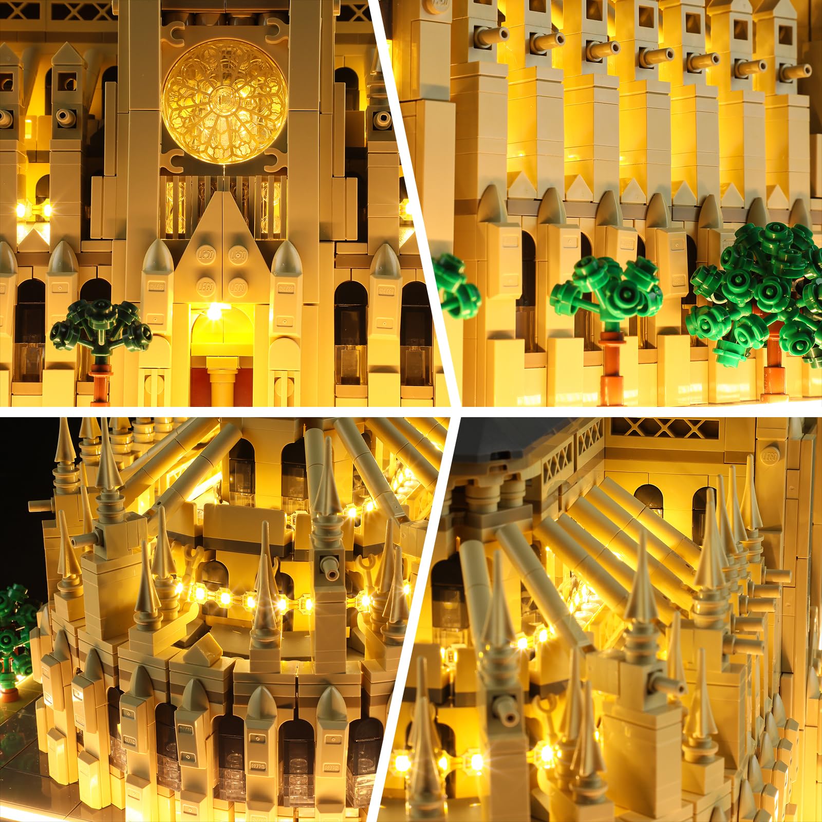 Foto 4 pulgar | Kit De Luces Para Lego Notre Dame Cathedral 21061 De Briksmax - Venta Internacional.