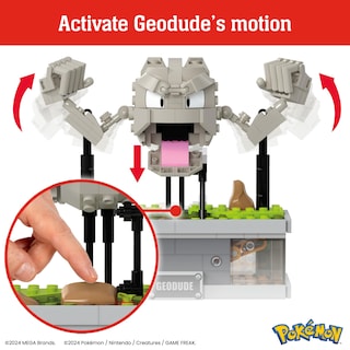 Foto 2 | Set De Juguetes De Construcción Mega Pokémon Mini Motion Geodude 343 Piezas - Venta Internacional.