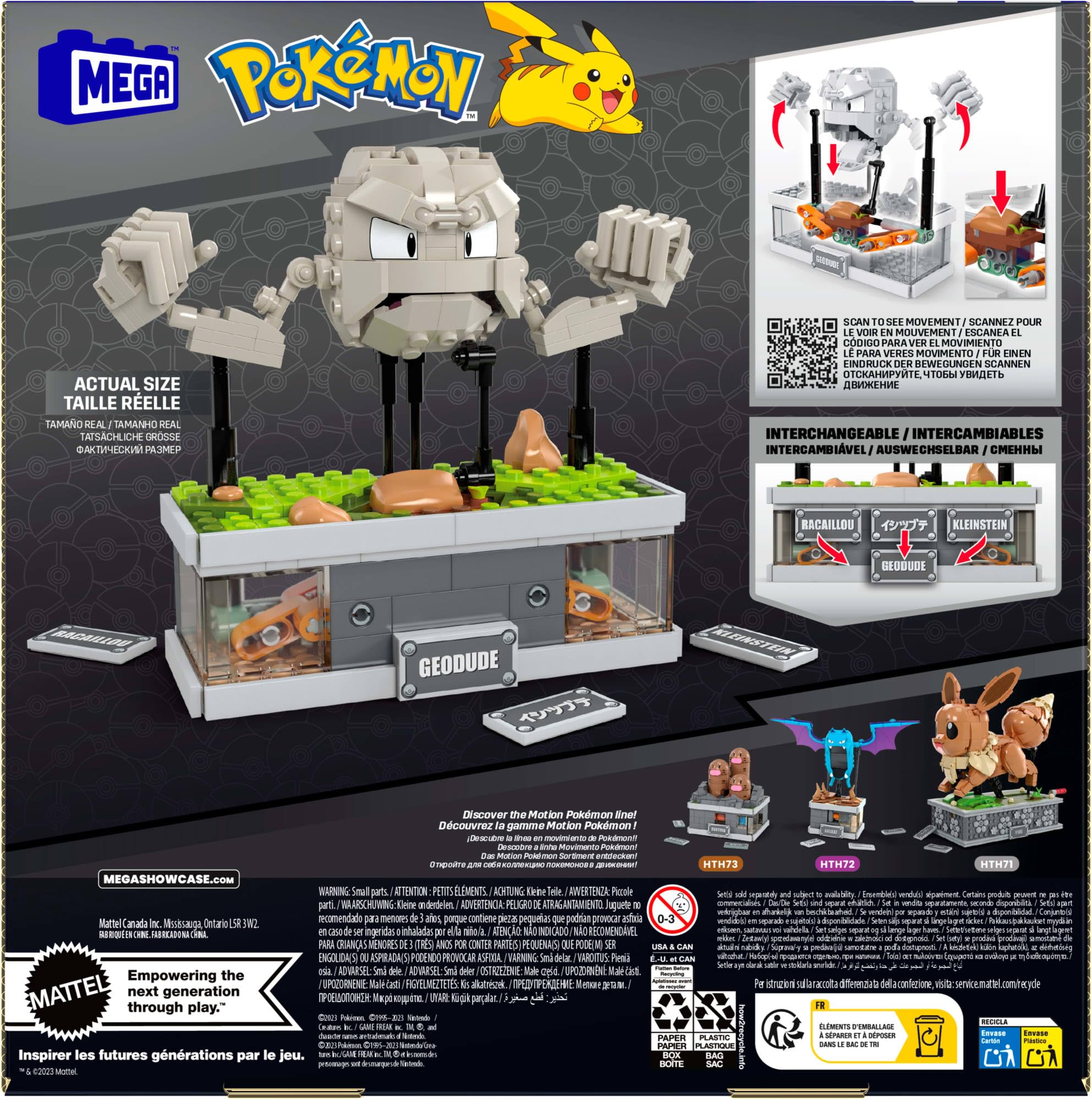 Foto 7 pulgar | Set De Juguetes De Construcción Mega Pokémon Mini Motion Geodude 343 Piezas - Venta Internacional.
