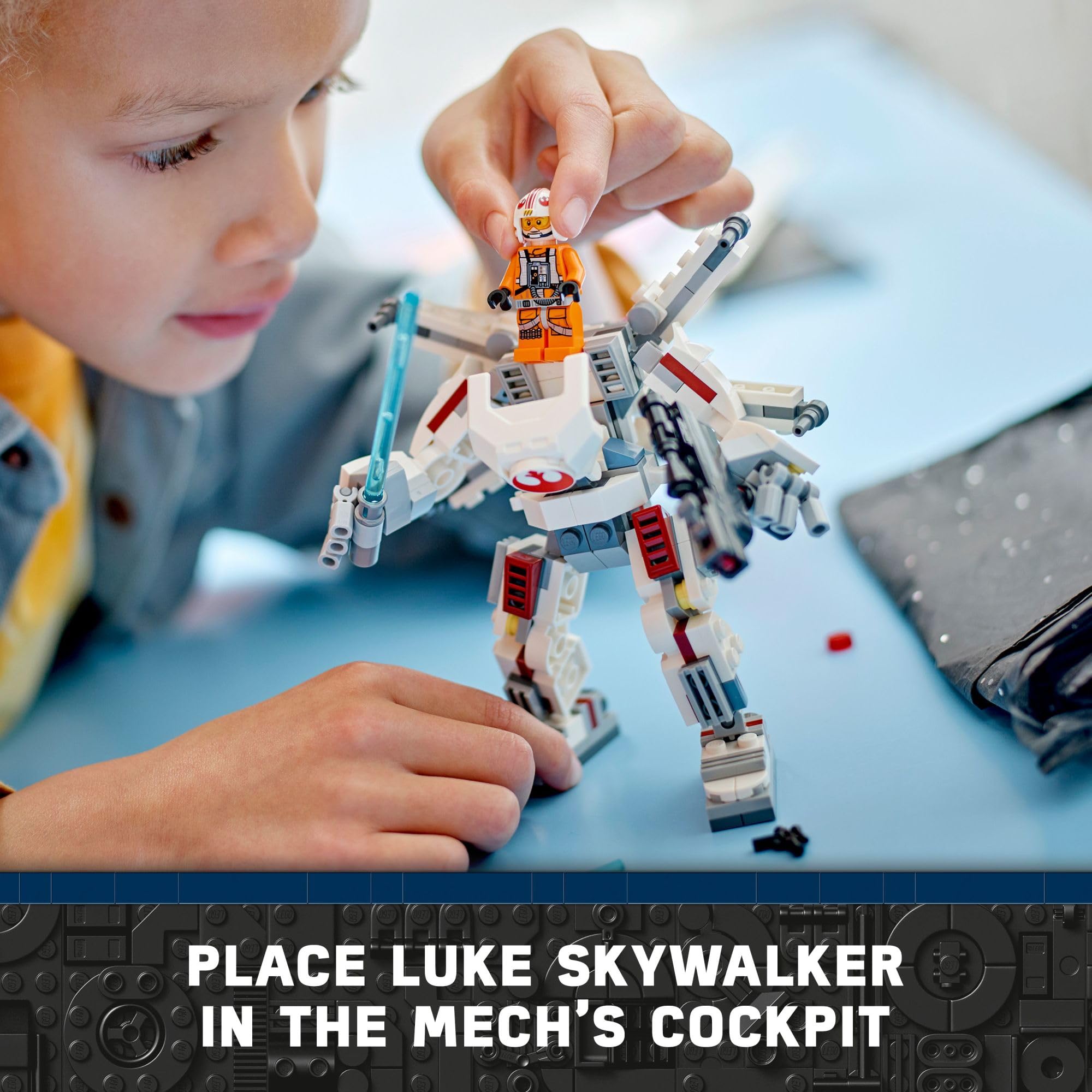 Foto 4 pulgar | Set De Construcción Lego Star Wars Luke Skywalker X-wing Mech 75390 - Venta Internacional.