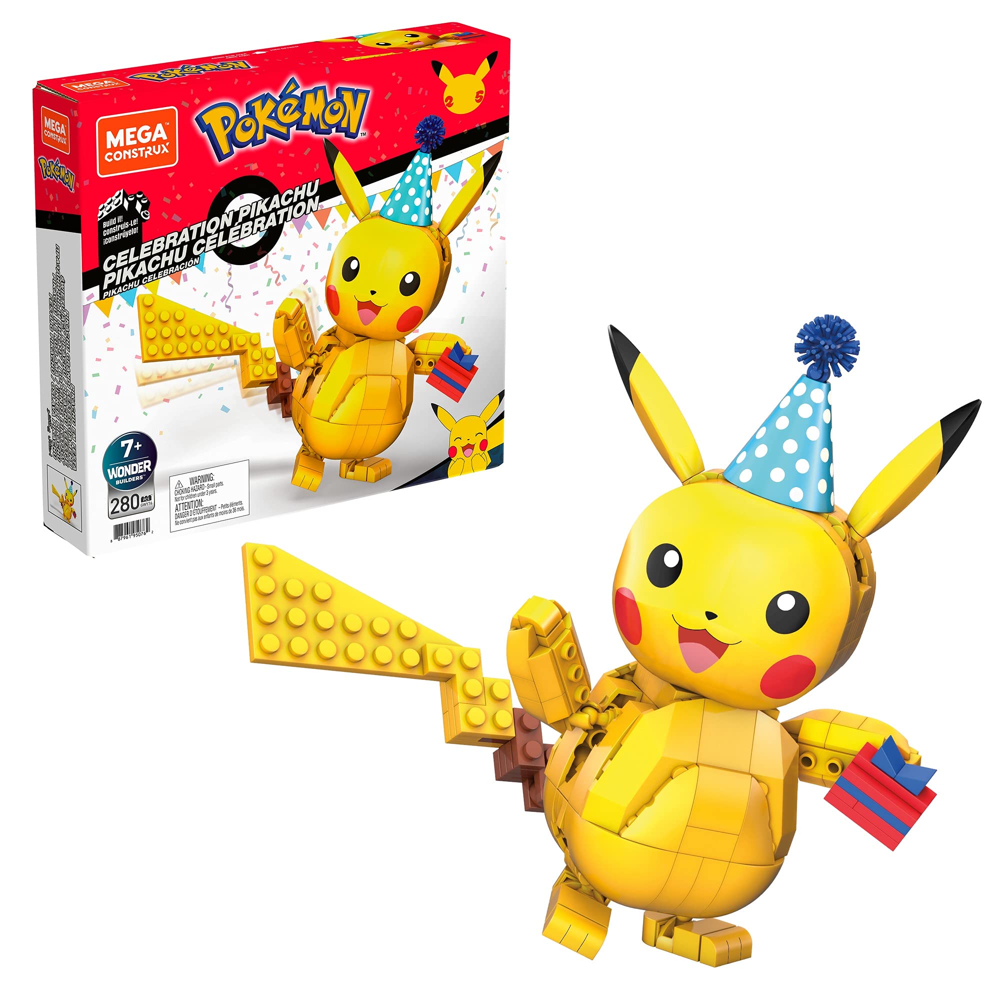 Set De Construcción Mega Construx Pokémon Celebration Pikachu - Venta Internacional.