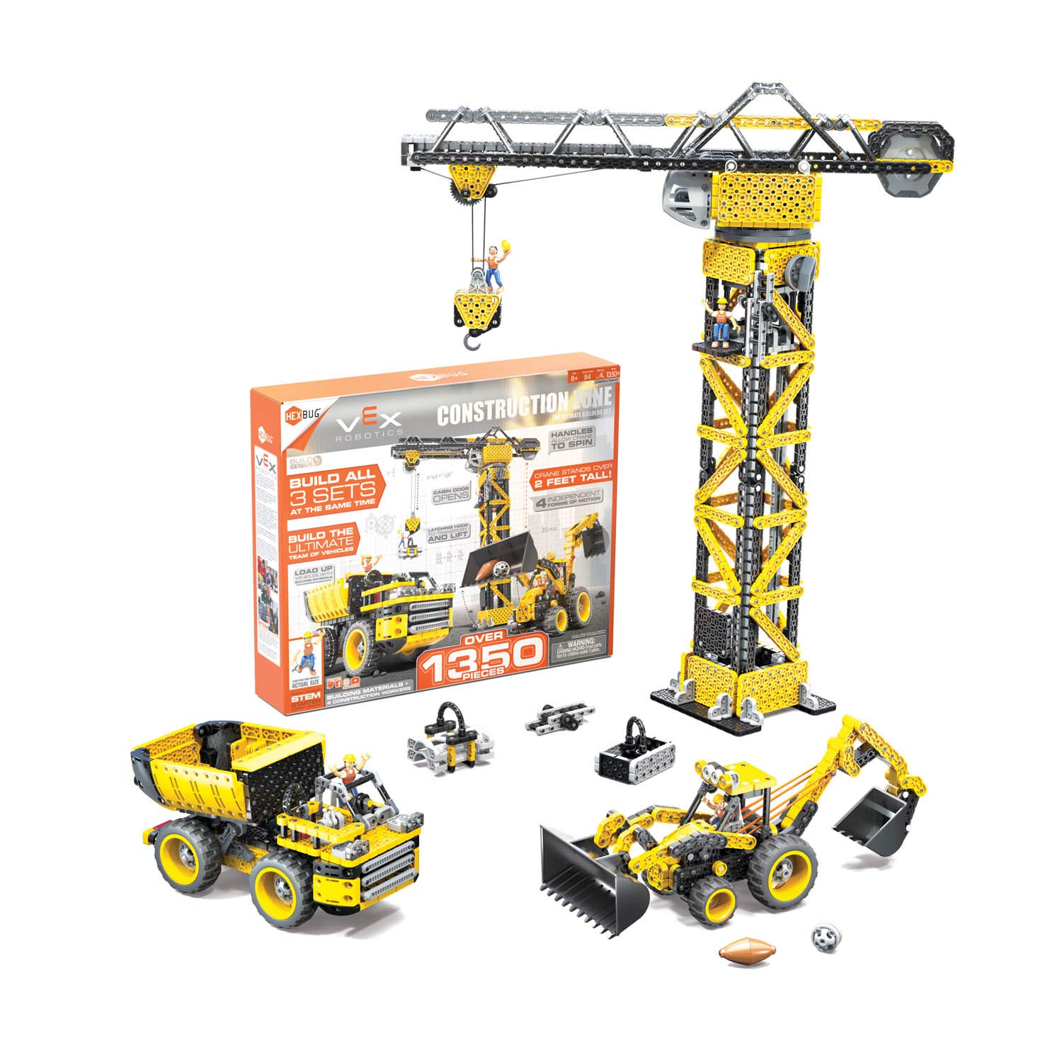 Juguete De Construcción Hexbug Vex Construction Zone Con 1,350 Piezas - Venta Internacional.