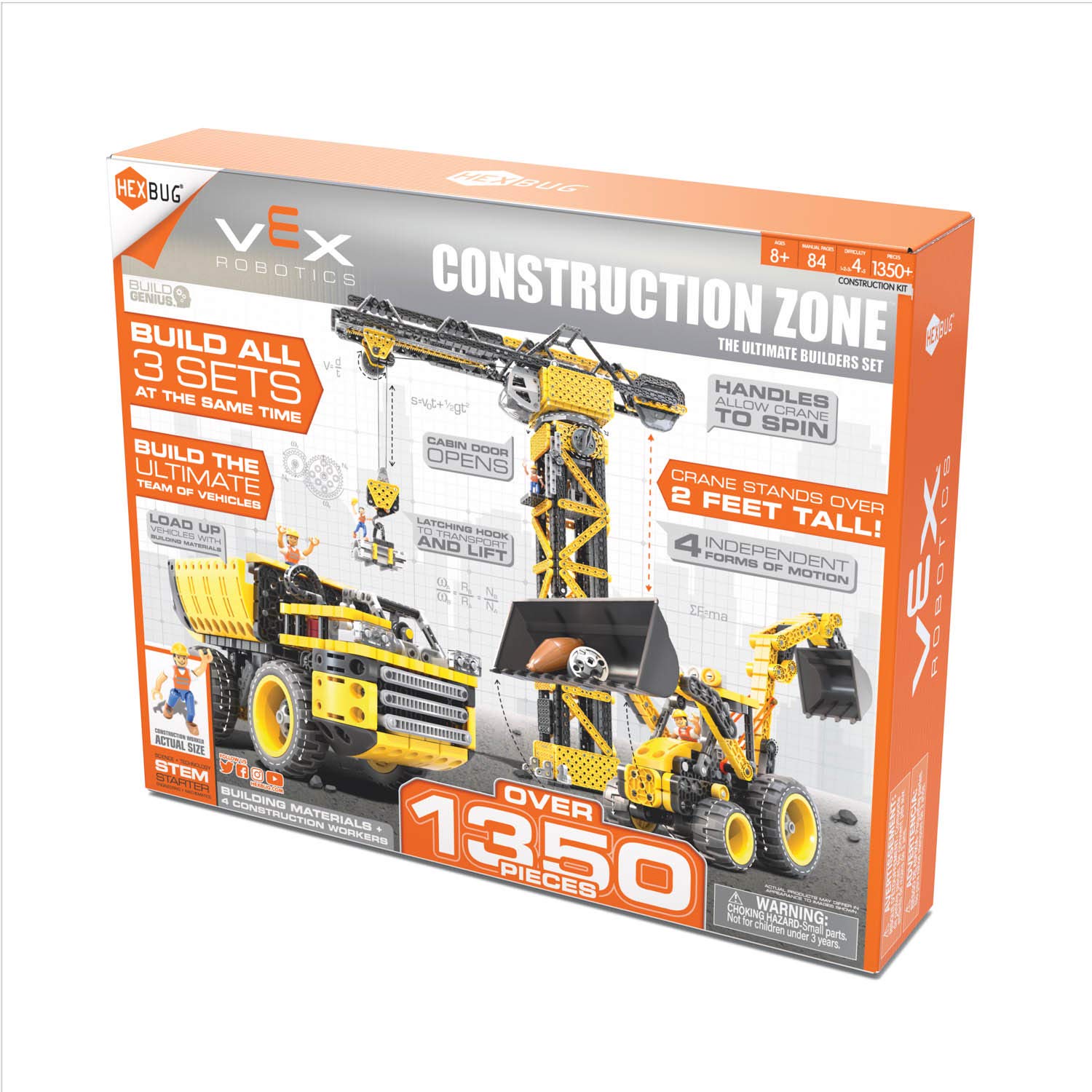 Foto 8 pulgar | Juguete De Construcción Hexbug Vex Construction Zone Con 1,350 Piezas - Venta Internacional.