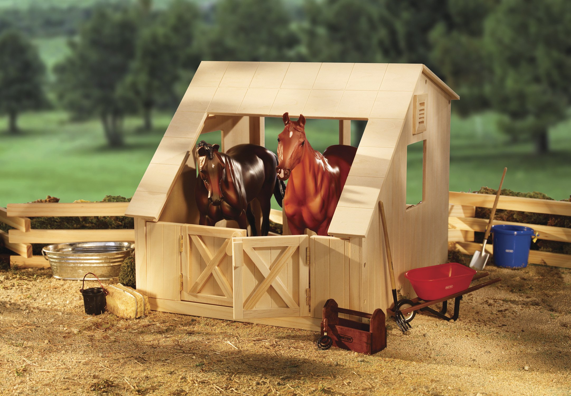 Foto 5 | Juguete De Establo Wood Horse Modelo Breyer Traditional Series - Venta Internacional.