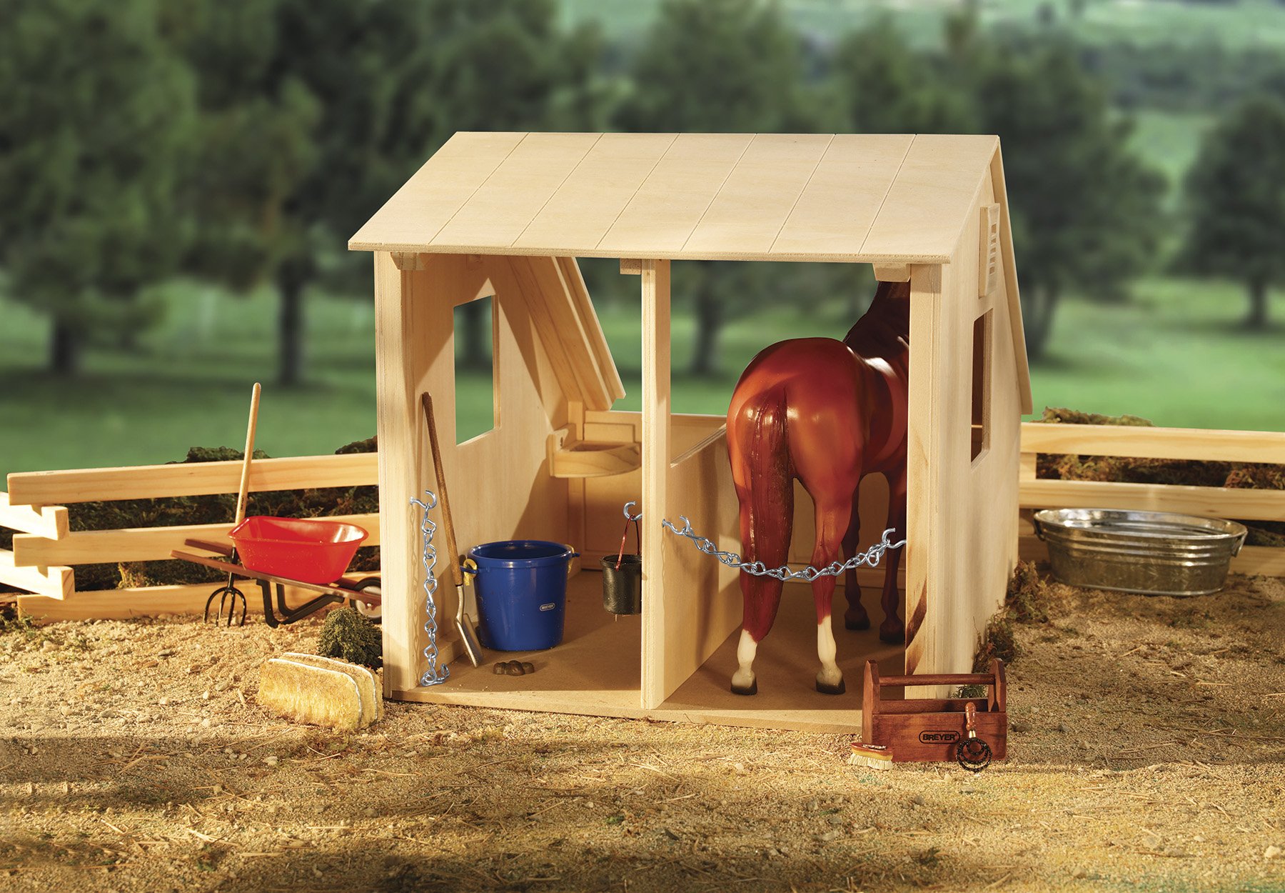 Foto 6 | Juguete De Establo Wood Horse Modelo Breyer Traditional Series - Venta Internacional.