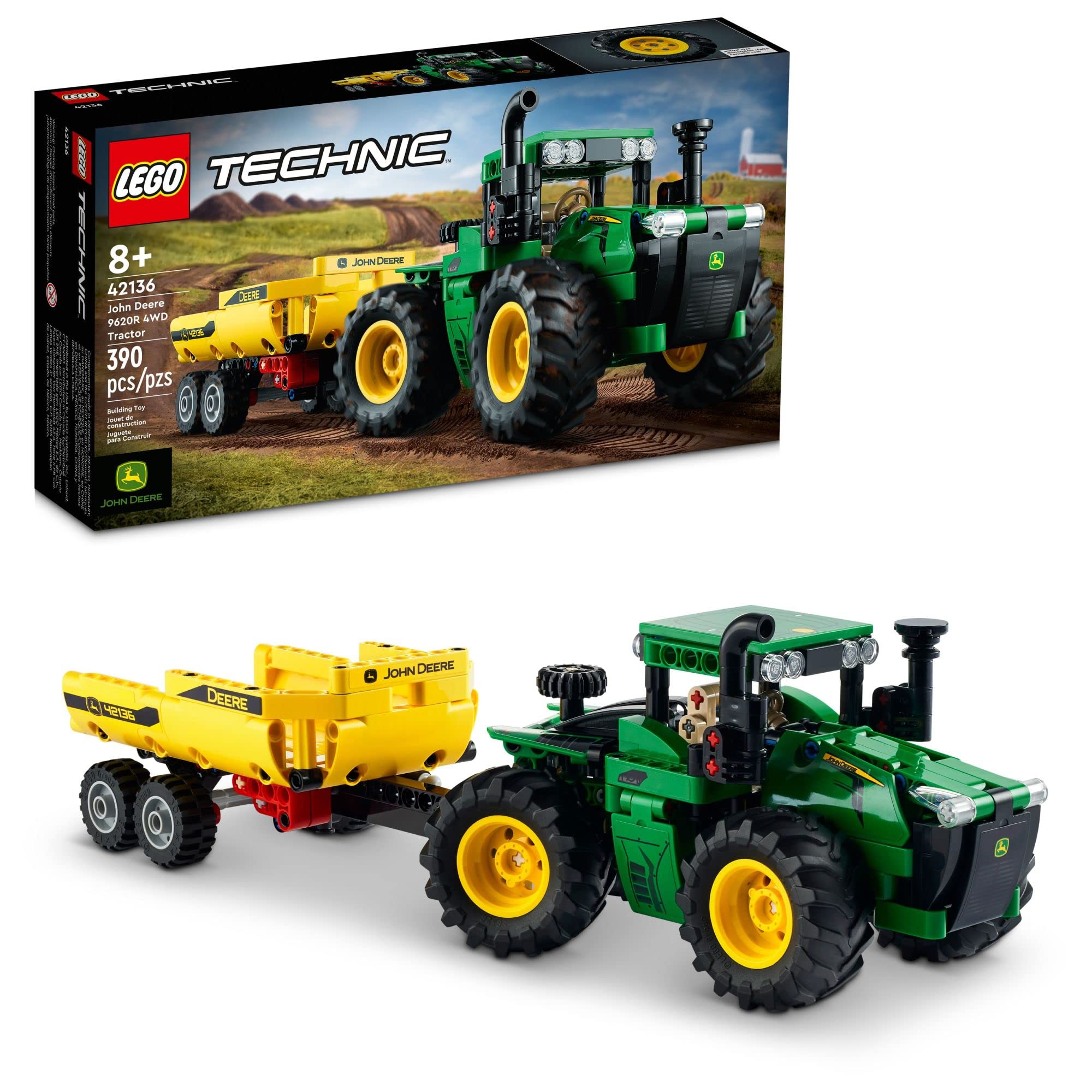 Juguete De Construcción Lego Technic John Deere 9620r 4wd Tractor 42136 - Venta Internacional.