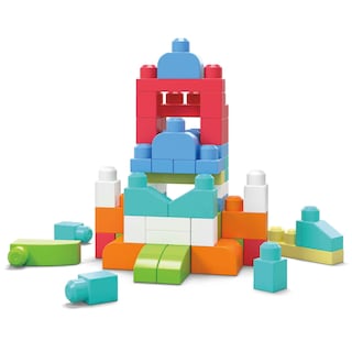 Foto 3 | Bloques De Construcción Mega Bloks First Builders Con 60 Bloques - Venta Internacional.